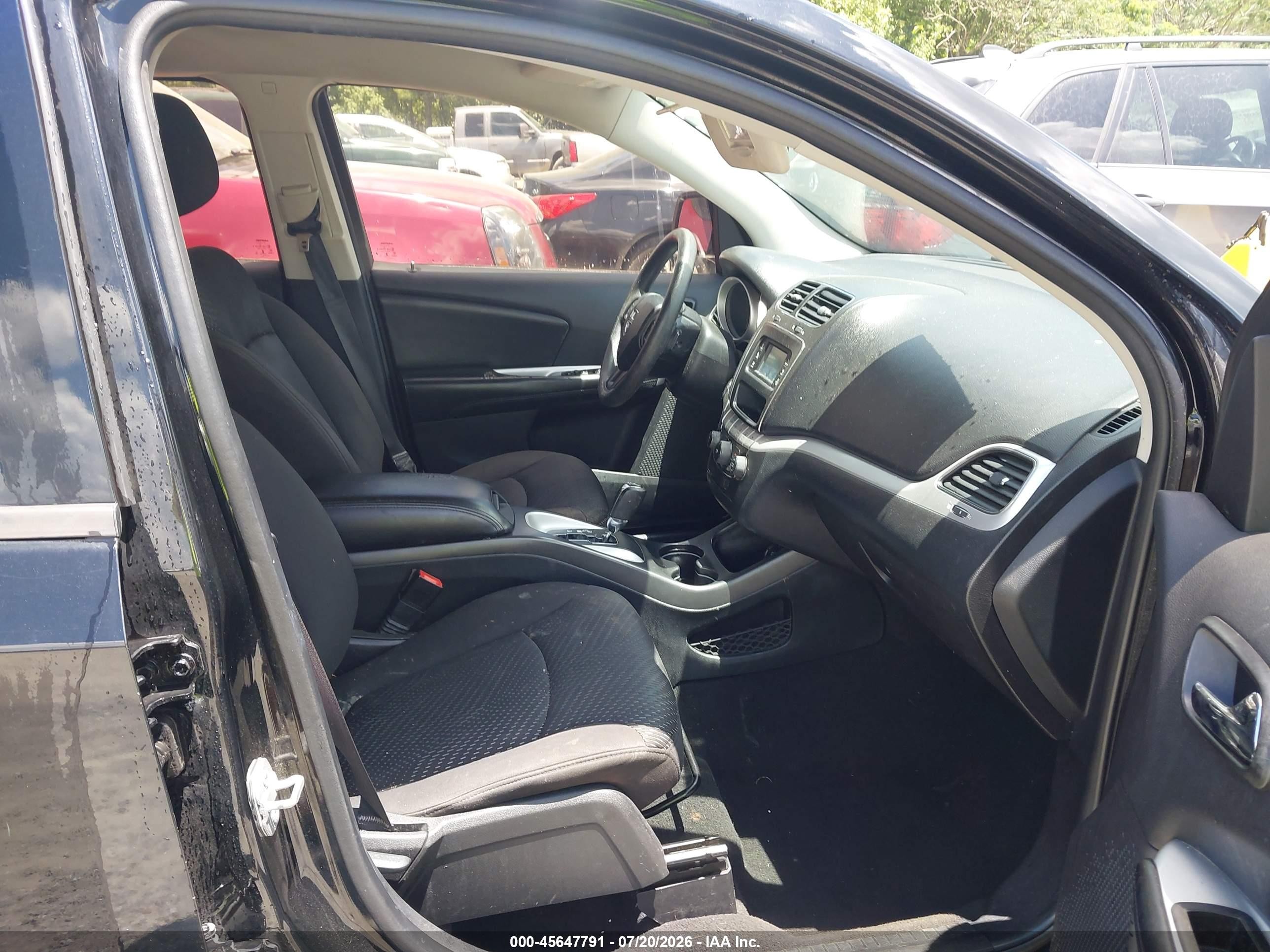 2015 Dodge Journey American Value Pkg Black vin: 3C4PDCAB5FT630676