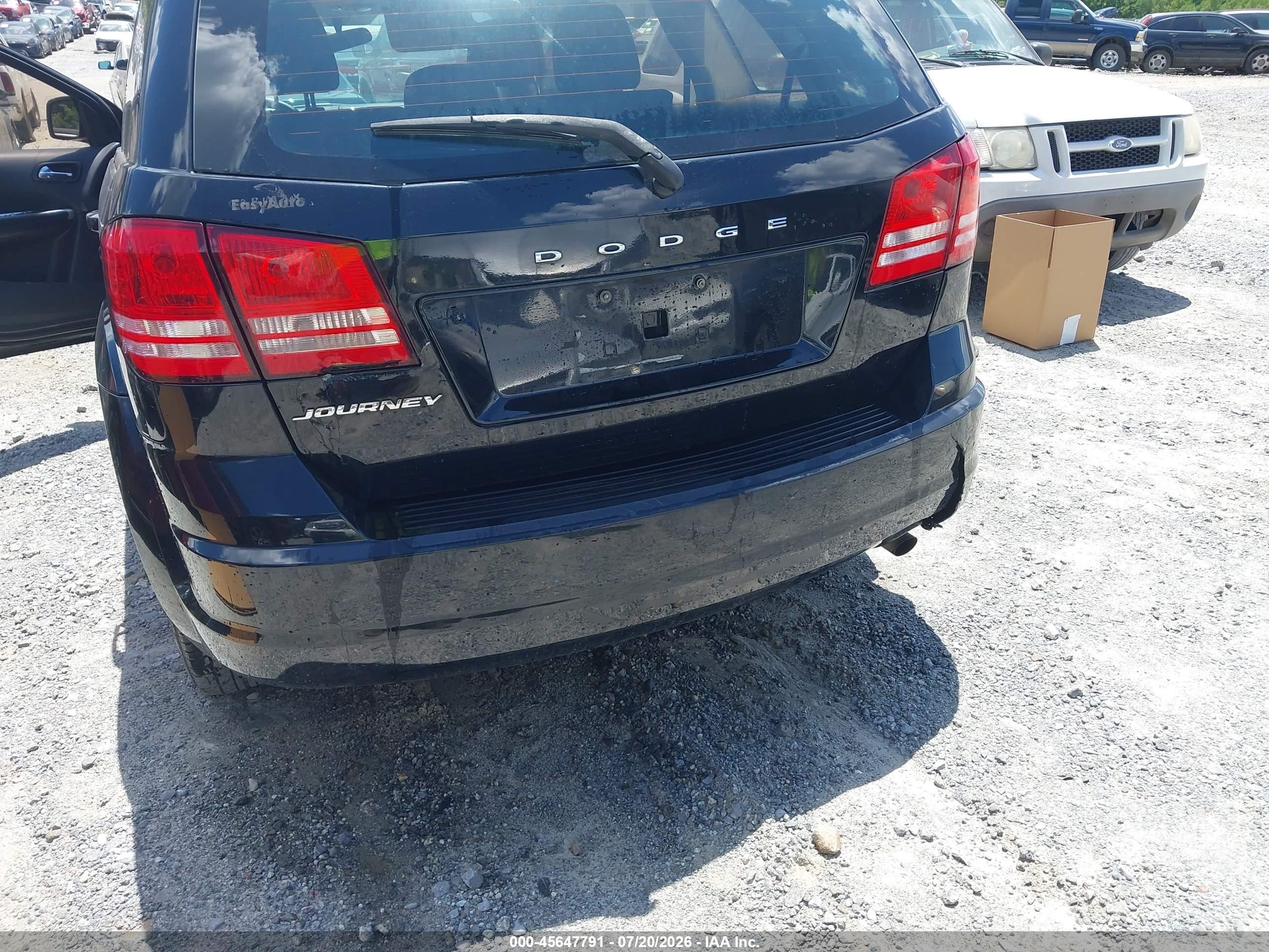 2015 Dodge Journey American Value Pkg Black vin: 3C4PDCAB5FT630676