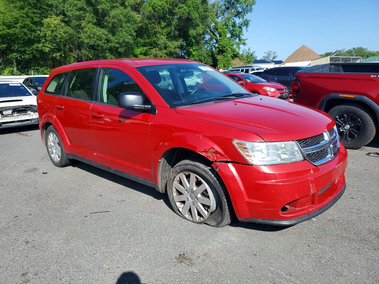 2015 Dodge Journey Se Red vin: 3C4PDCAB5FT637935