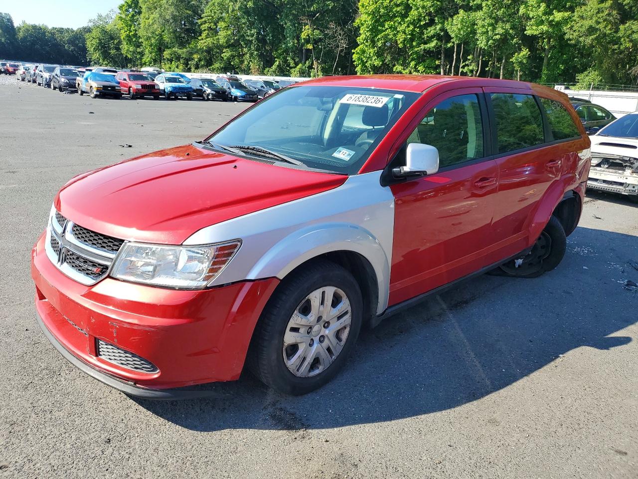 2015 Dodge Journey Se Red vin: 3C4PDCAB5FT637935