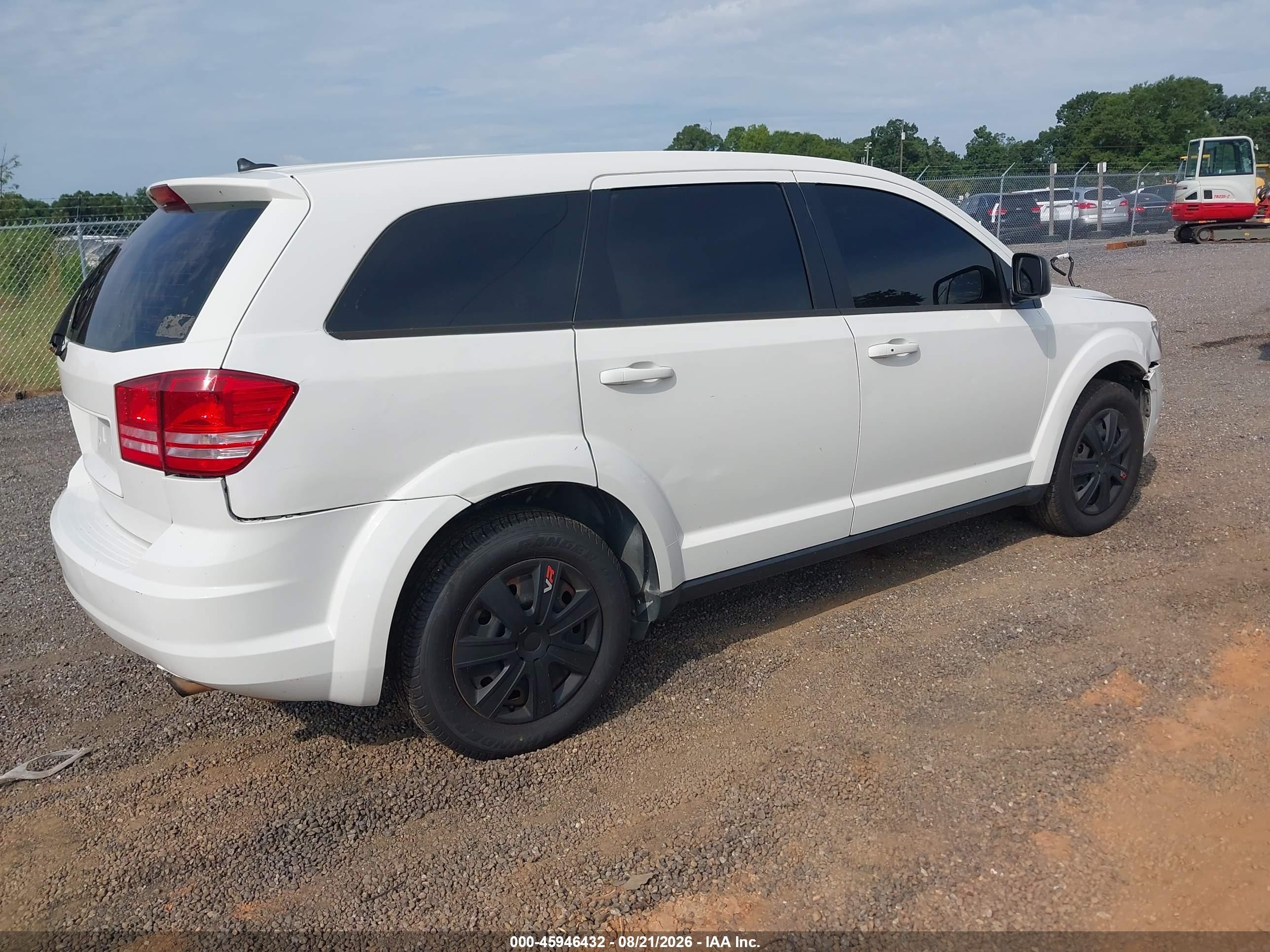 2015 Dodge Journey American Value Pkg Белый vin: 3C4PDCAB5FT654329