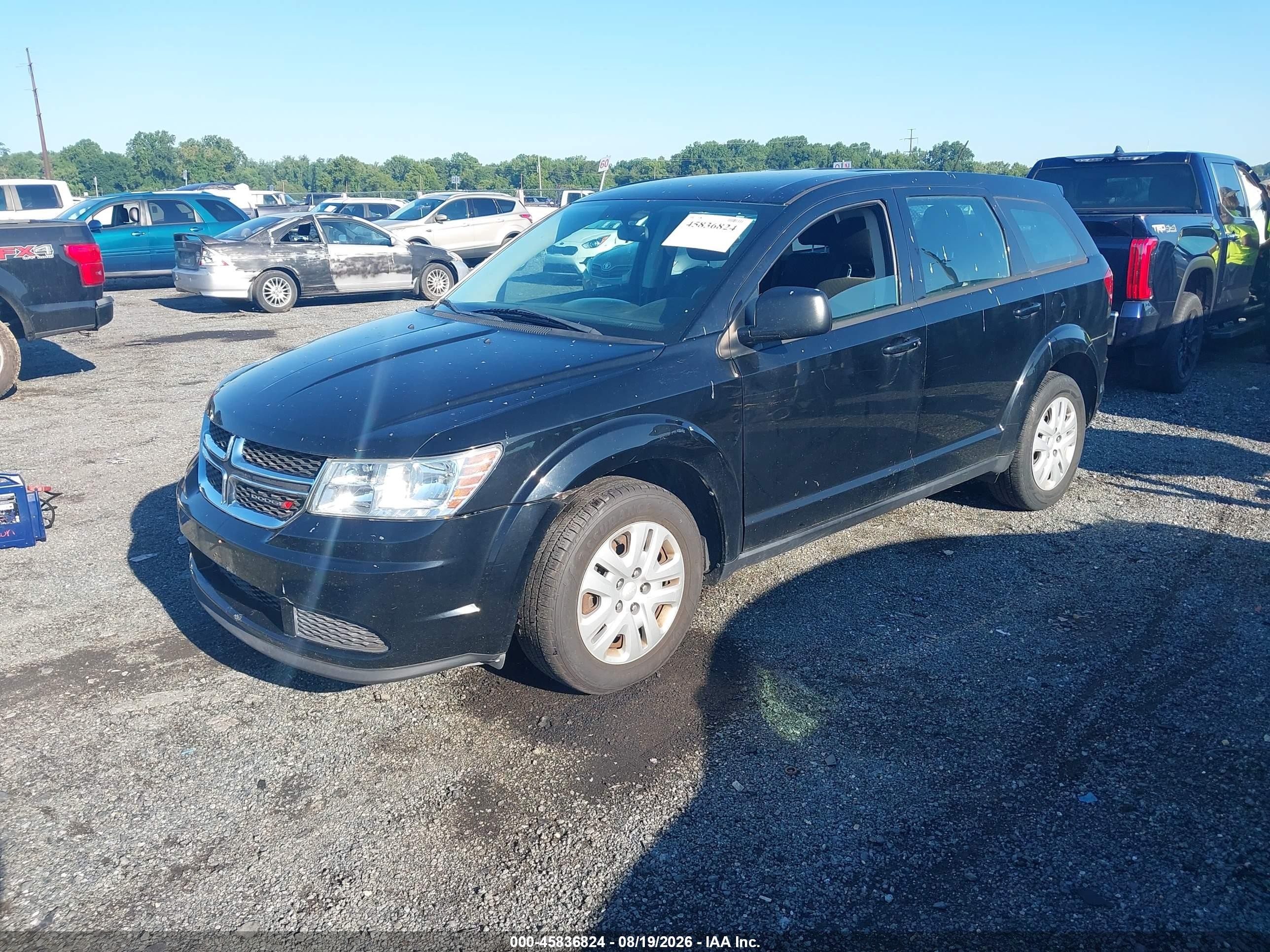 2015 Dodge Journey American Value Pkg Черный vin: 3C4PDCAB5FT654637