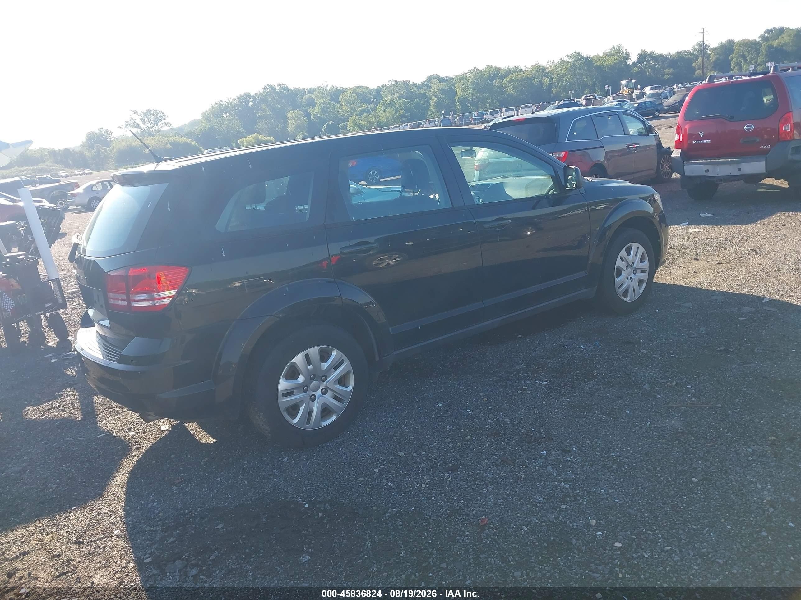 2015 Dodge Journey American Value Pkg Черный vin: 3C4PDCAB5FT654637