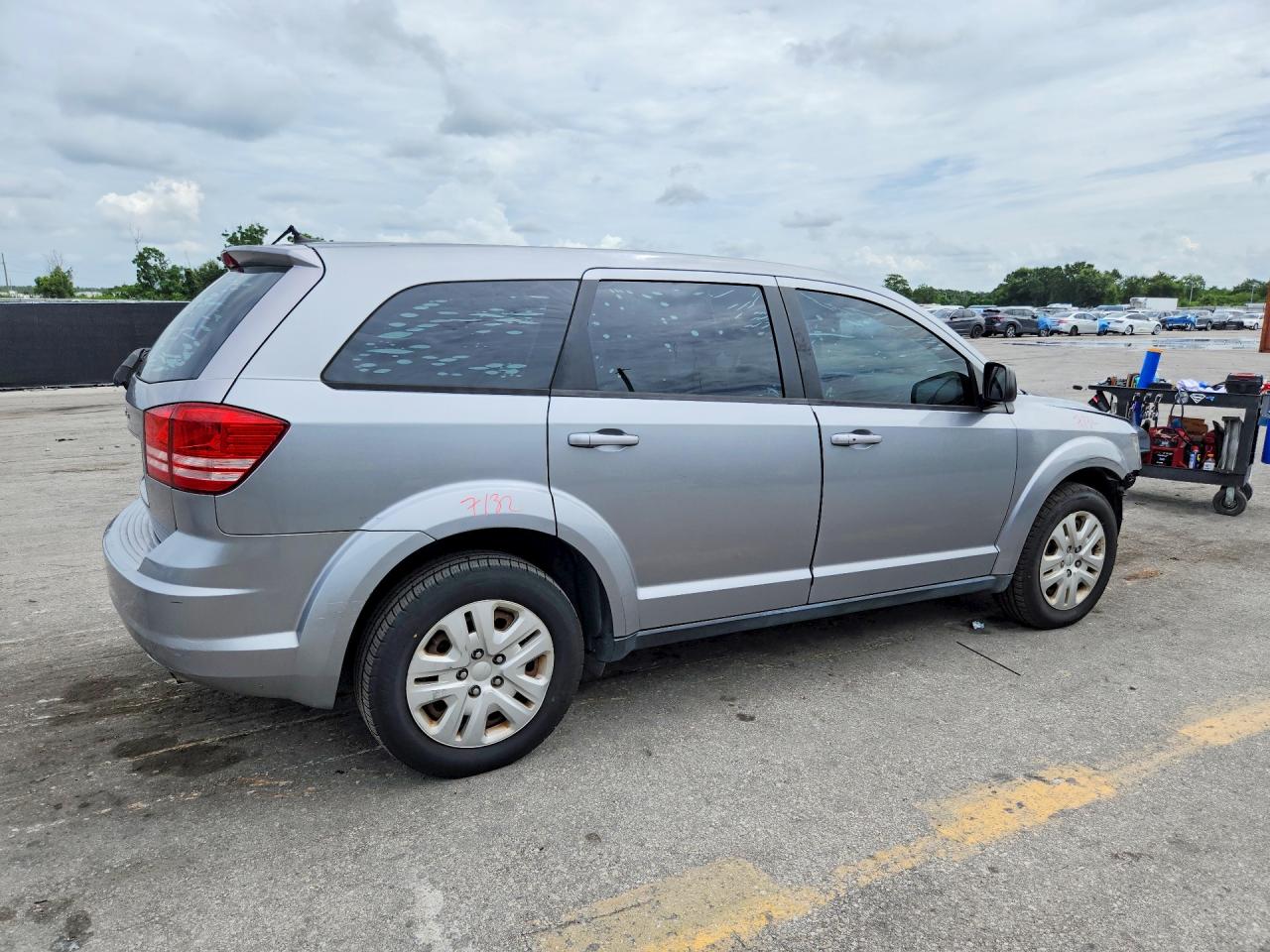 2015 Dodge Journey Se Silver vin: 3C4PDCAB5FT747108