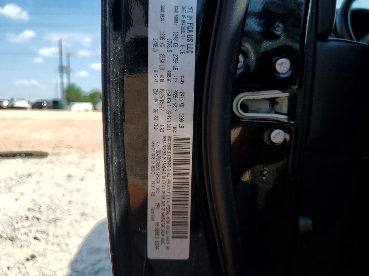 2017 Dodge Journey Se Black vin: 3C4PDCAB5HT505034
