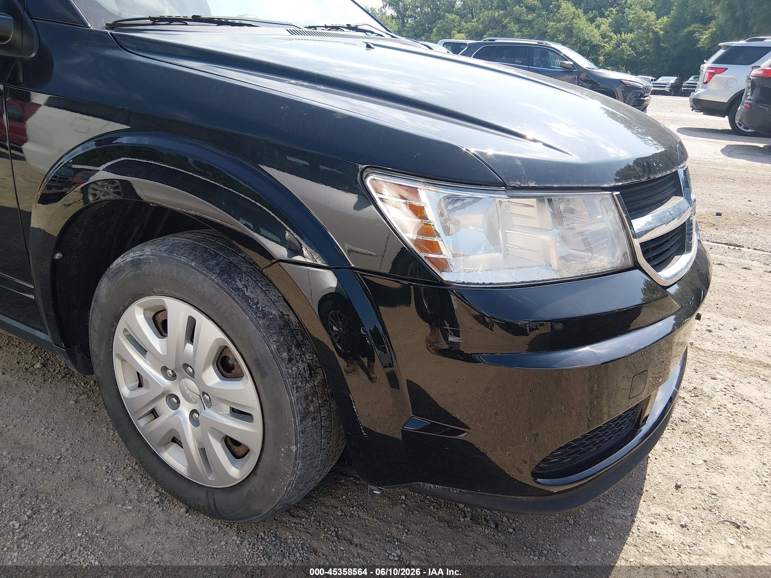 2017 Dodge Journey Se Черный vin: 3C4PDCAB5HT695630