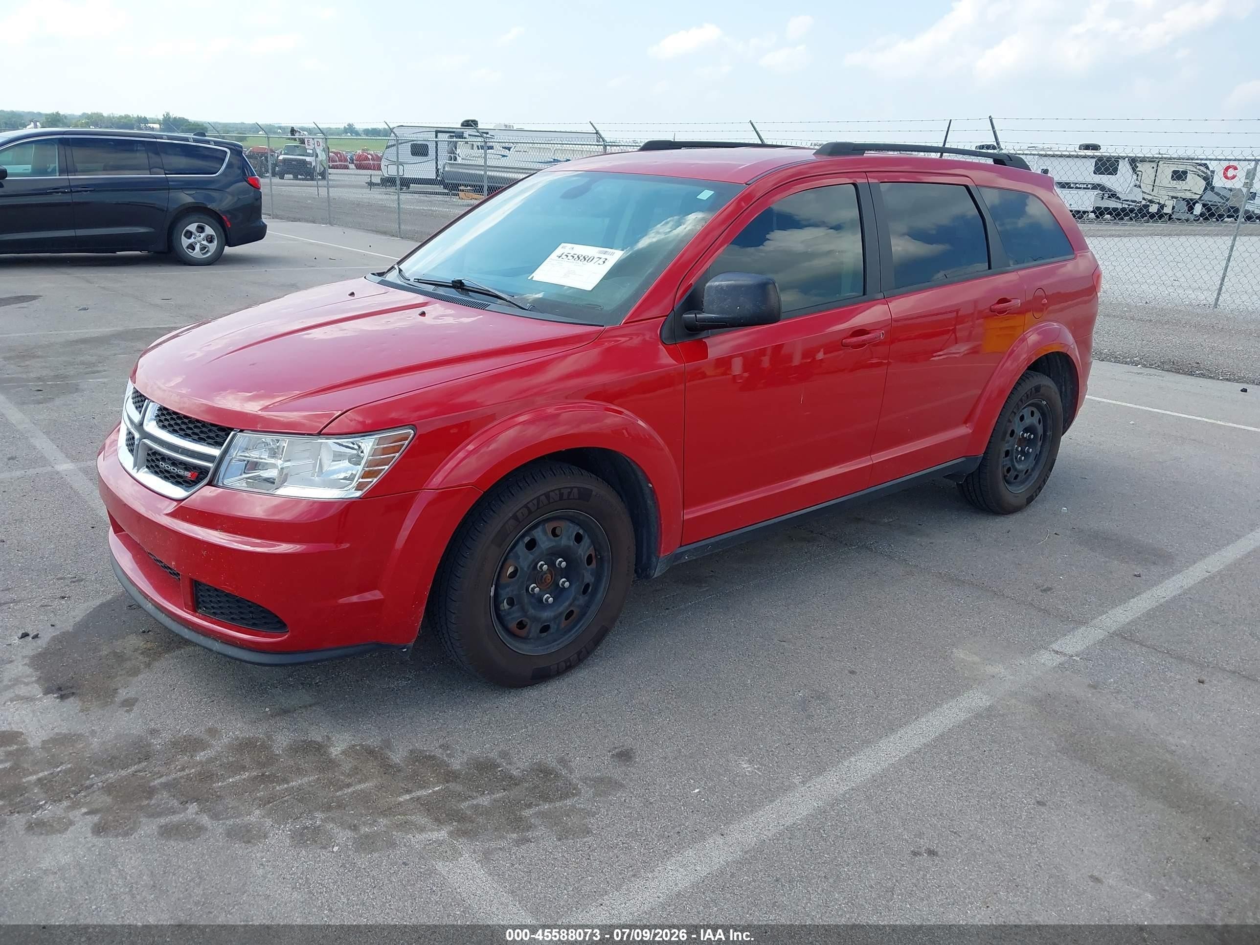2020 Dodge Journey Se Value Красный vin: 3C4PDCAB5LT214204