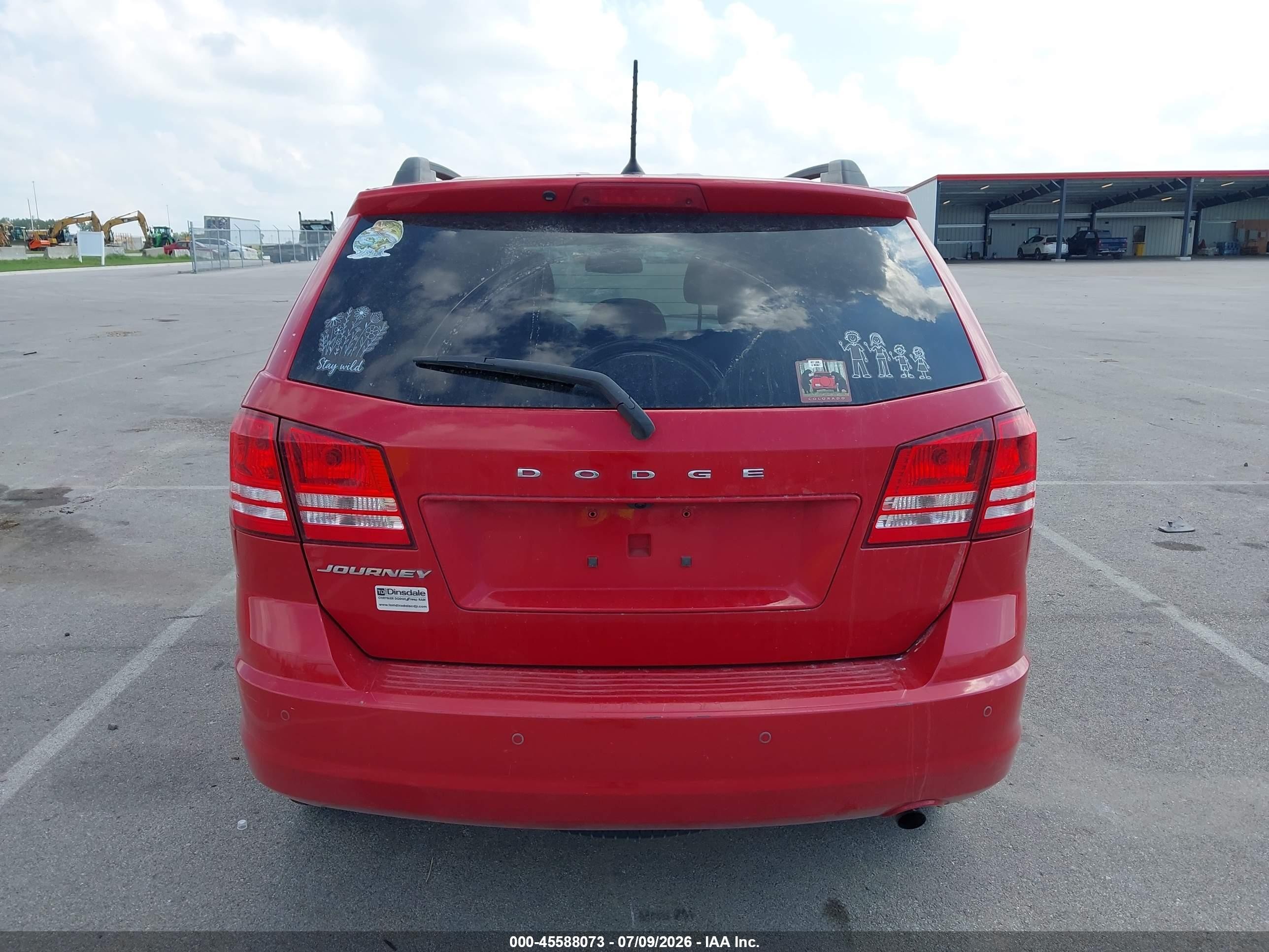 2020 Dodge Journey Se Value Красный vin: 3C4PDCAB5LT214204