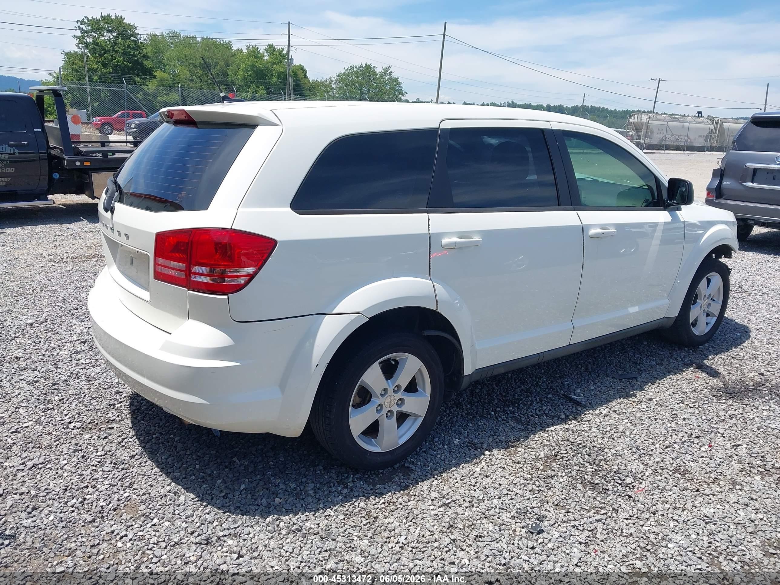 2013 Dodge Journey American Value Pkg White vin: 3C4PDCAB6DT555466