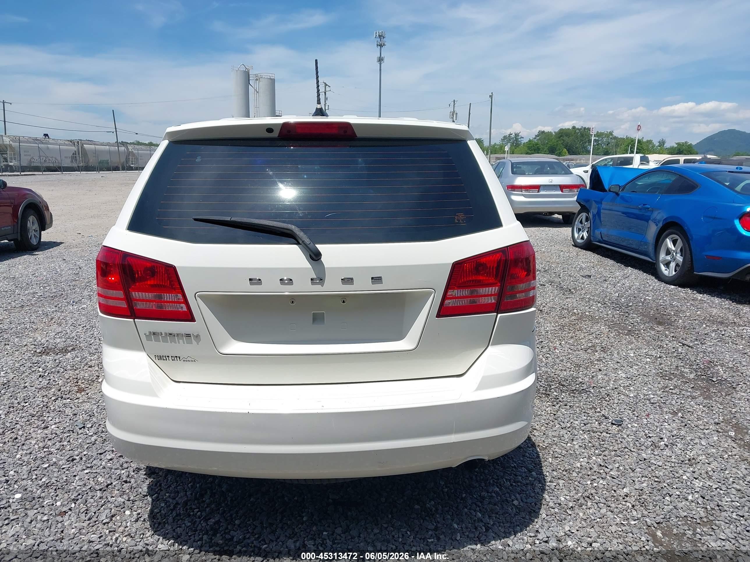 2013 Dodge Journey American Value Pkg White vin: 3C4PDCAB6DT555466