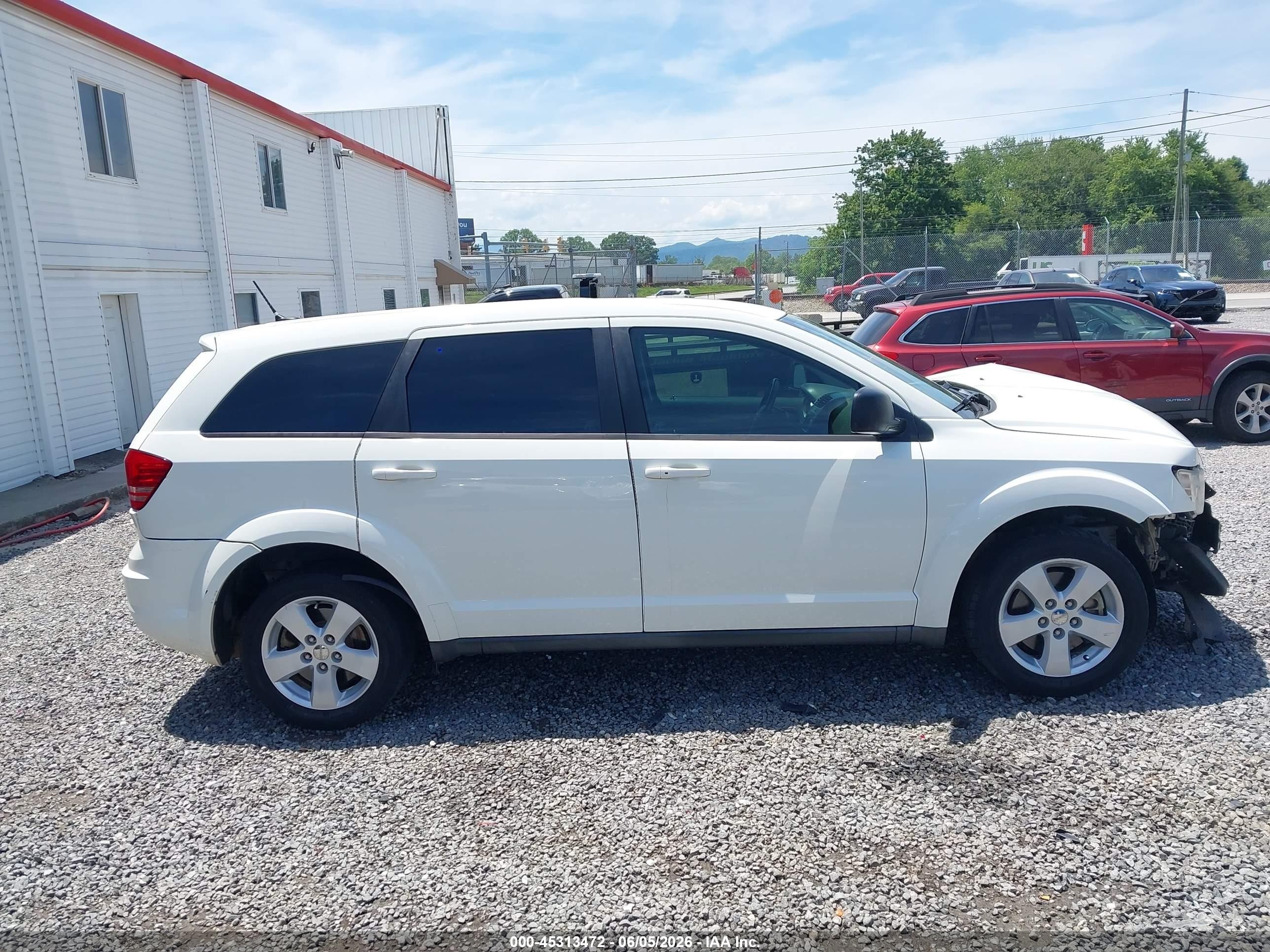 2013 Dodge Journey American Value Pkg White vin: 3C4PDCAB6DT555466