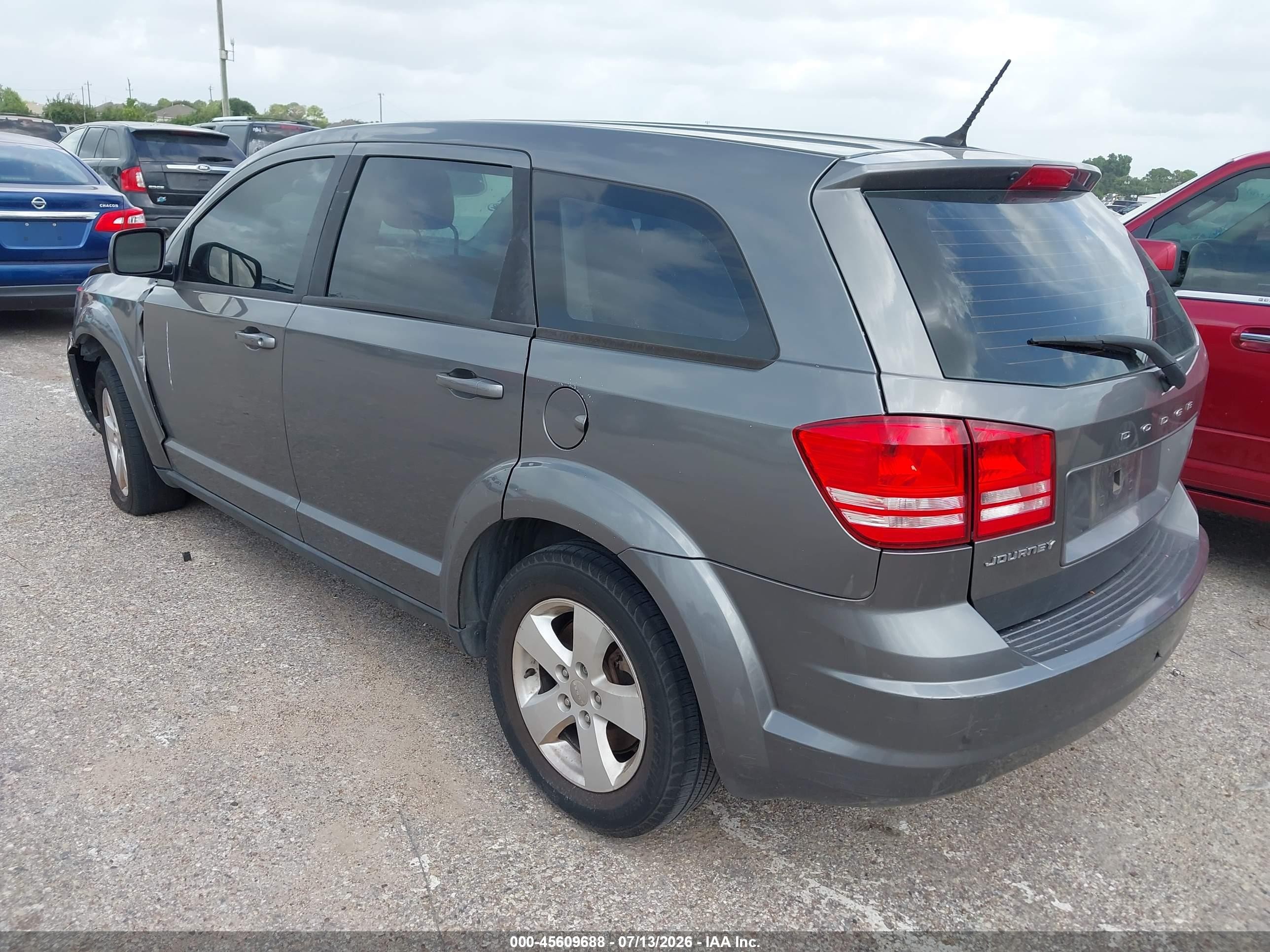 2013 Dodge Journey American Value Pkg Gray vin: 3C4PDCAB6DT610448