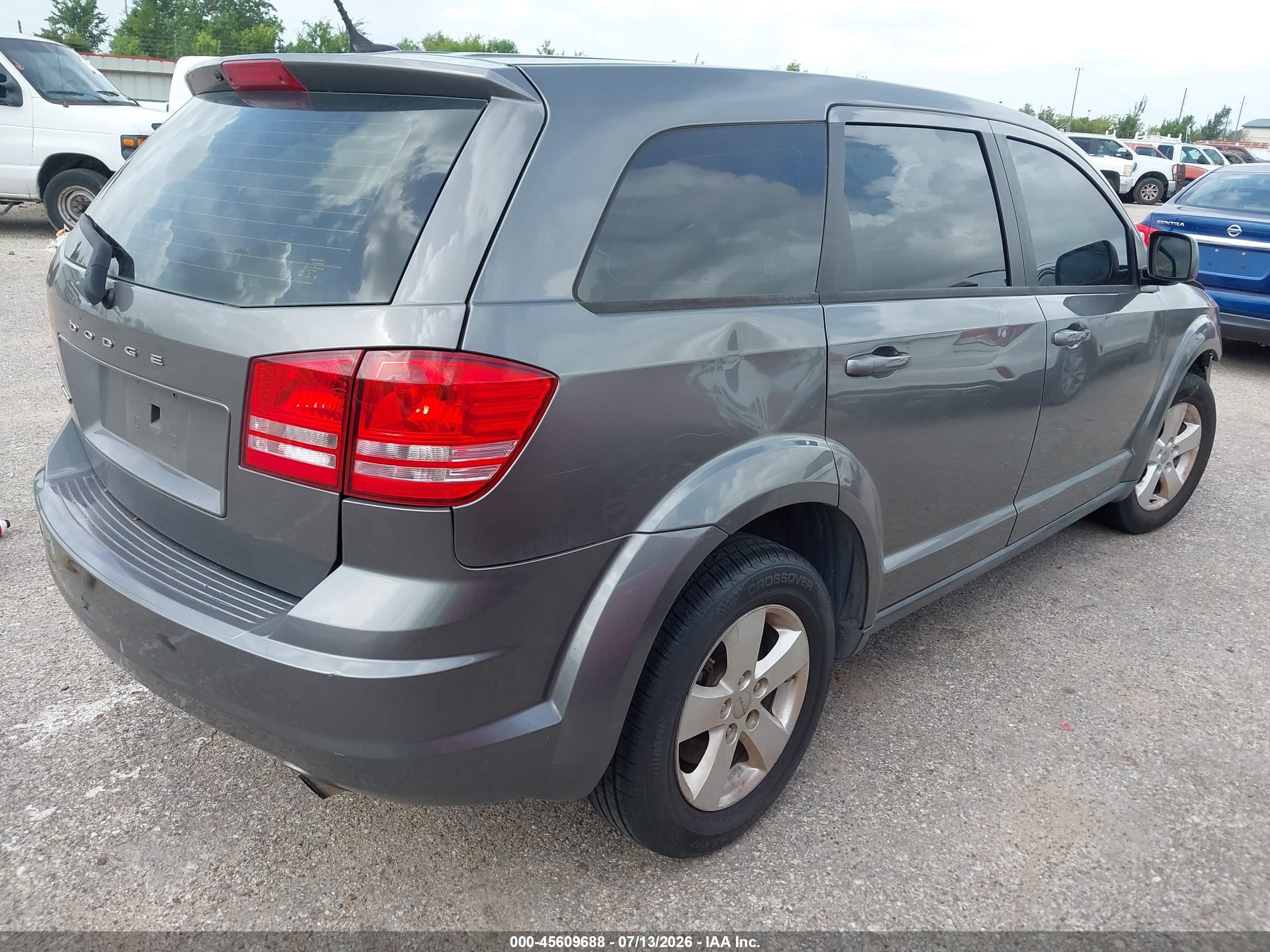 2013 Dodge Journey American Value Pkg Gray vin: 3C4PDCAB6DT610448