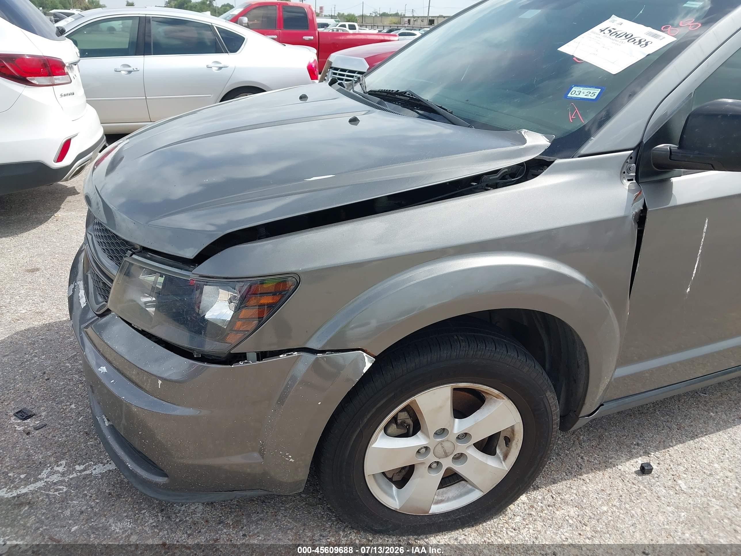 2013 Dodge Journey American Value Pkg Gray vin: 3C4PDCAB6DT610448