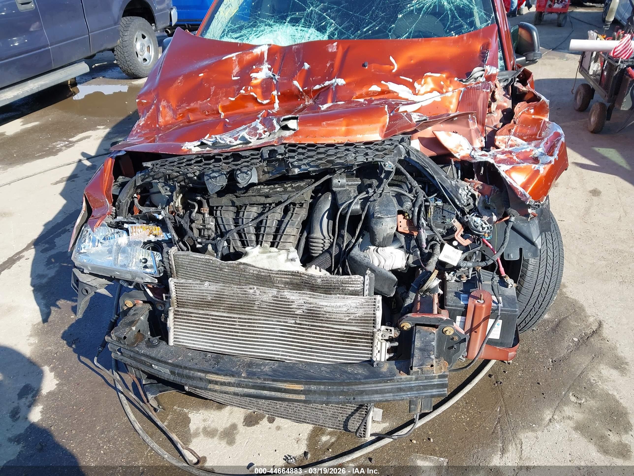 2013 Dodge Journey Se Orange vin: 3C4PDCAB6DT679642