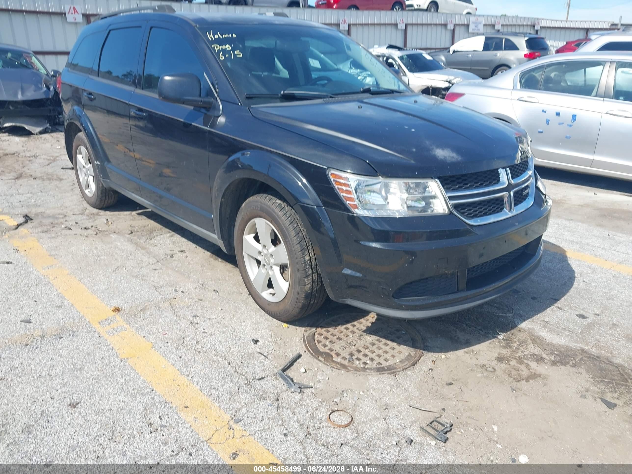 2013 Dodge Journey Se Черный vin: 3C4PDCAB6DT722425