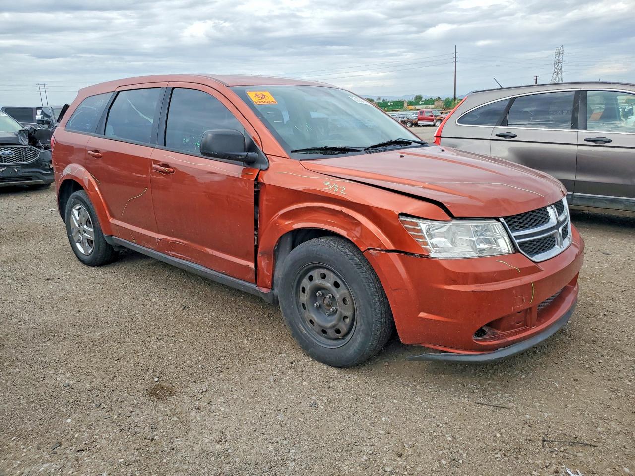 2013 Dodge Journey Se Orange vin: 3C4PDCAB6DT729682