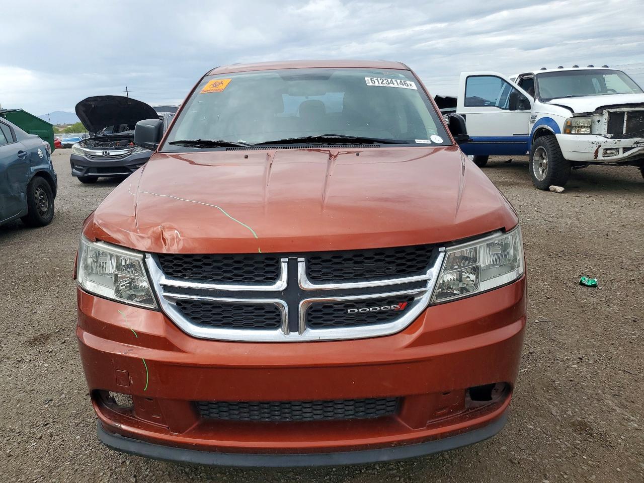 2013 Dodge Journey Se Orange vin: 3C4PDCAB6DT729682