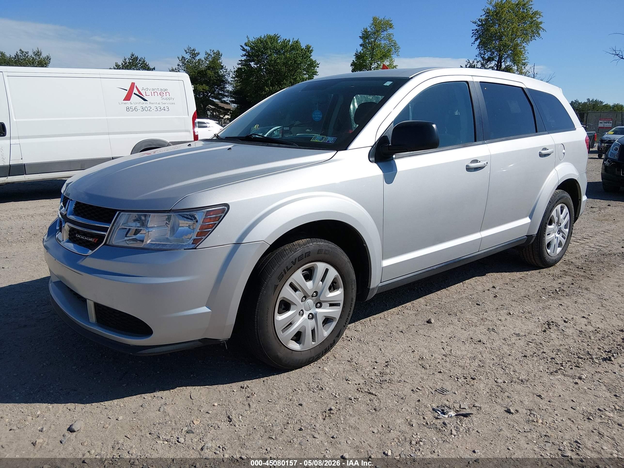 2014 Dodge Journey American Value Pkg Silver vin: 3C4PDCAB6ET111909