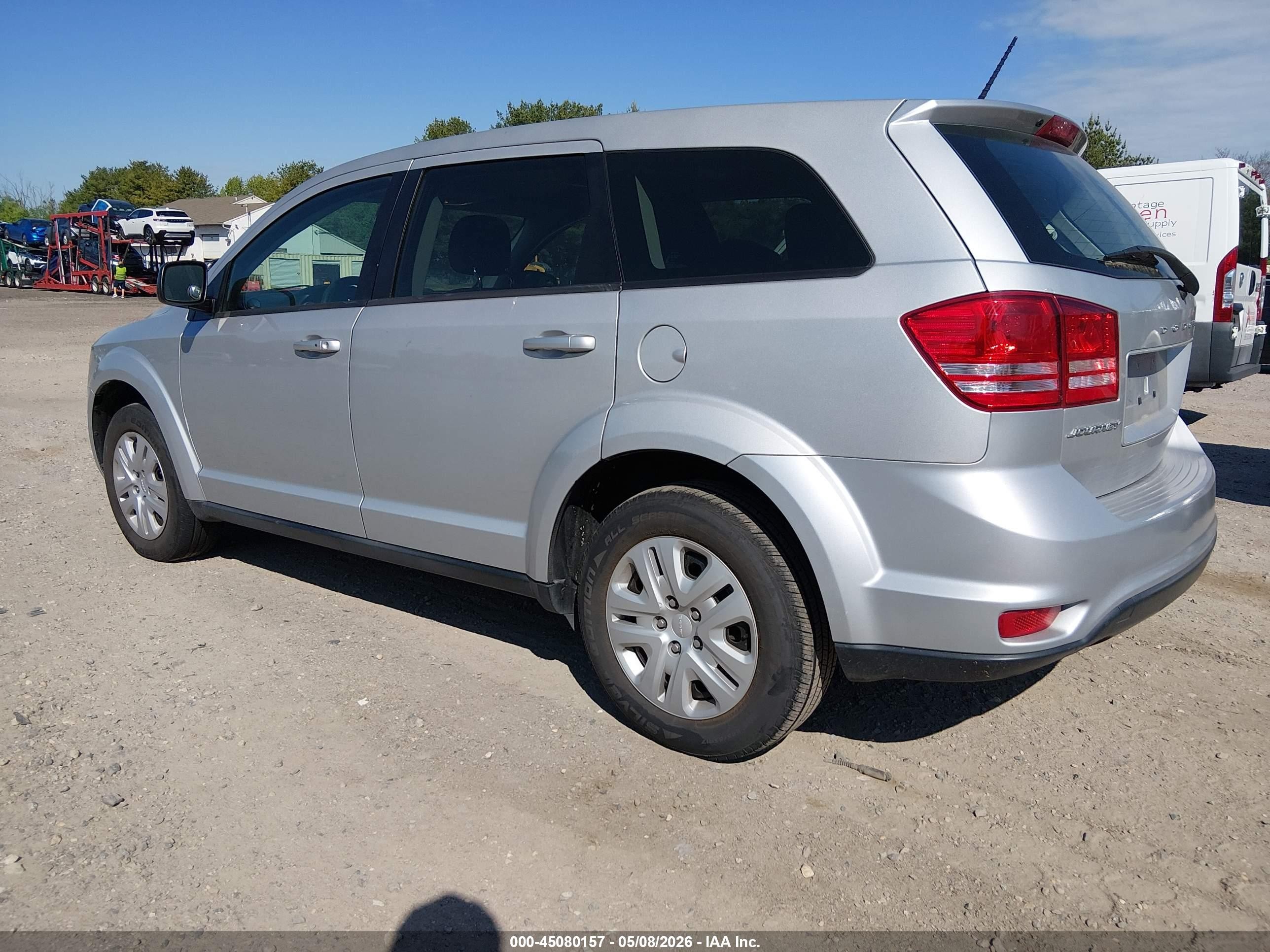 2014 Dodge Journey American Value Pkg Silver vin: 3C4PDCAB6ET111909