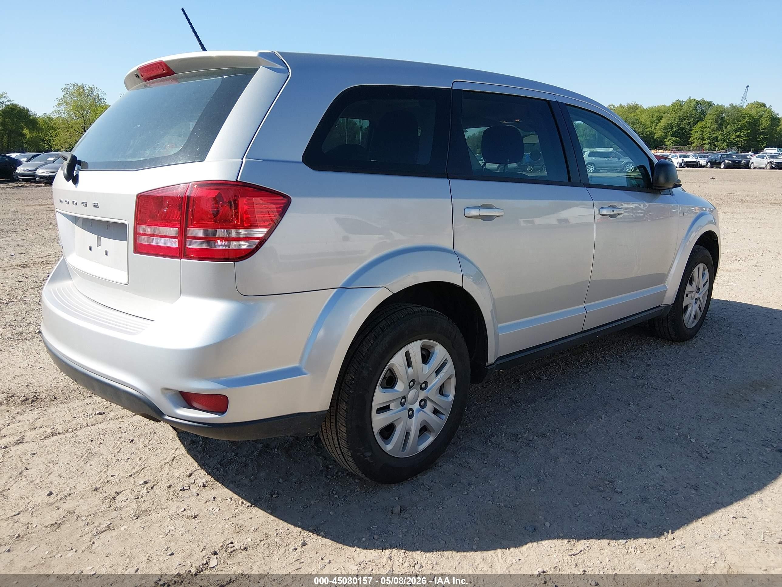2014 Dodge Journey American Value Pkg Silver vin: 3C4PDCAB6ET111909