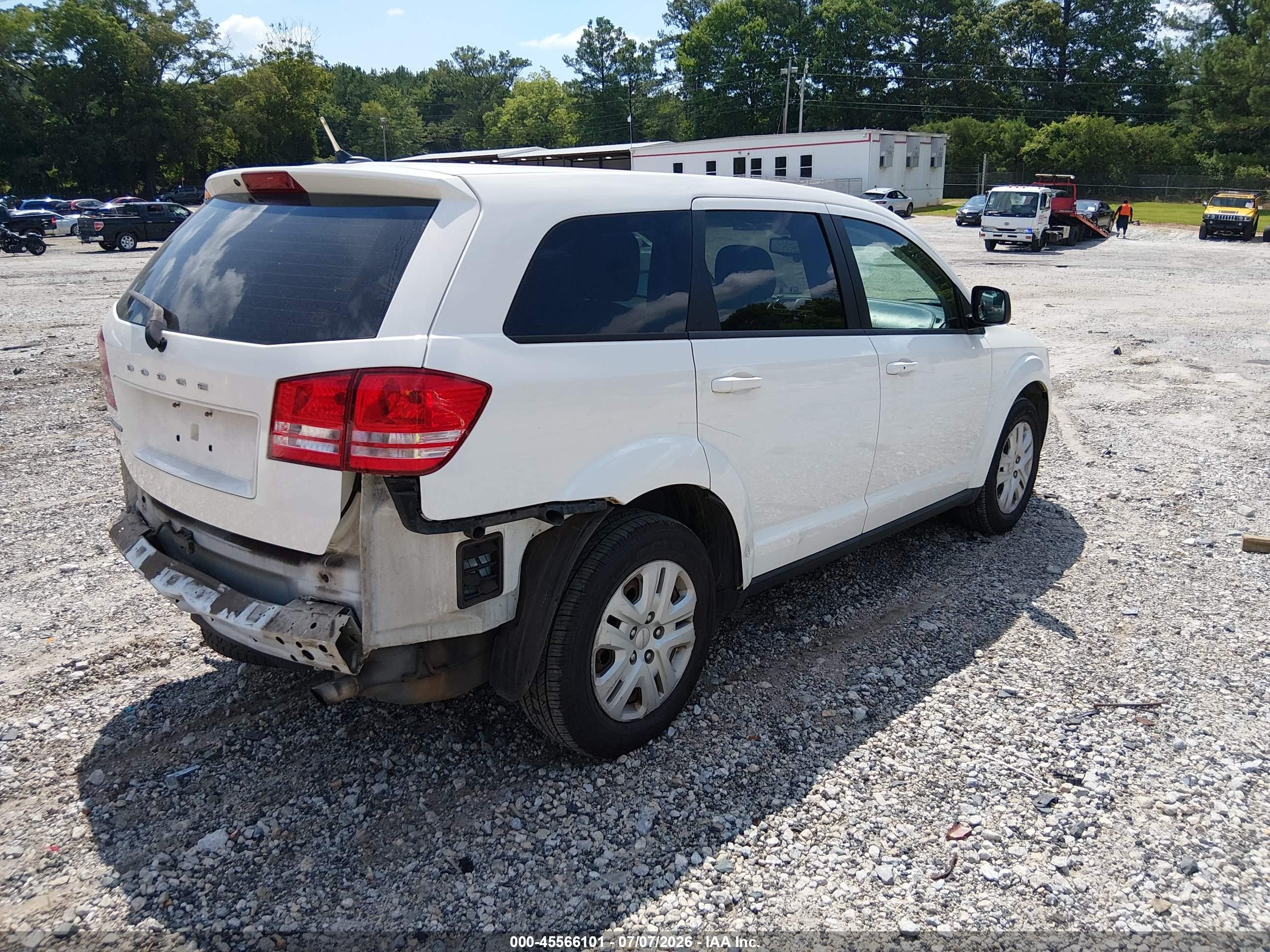 2014 Dodge Journey American Value Pkg White vin: 3C4PDCAB6ET192426