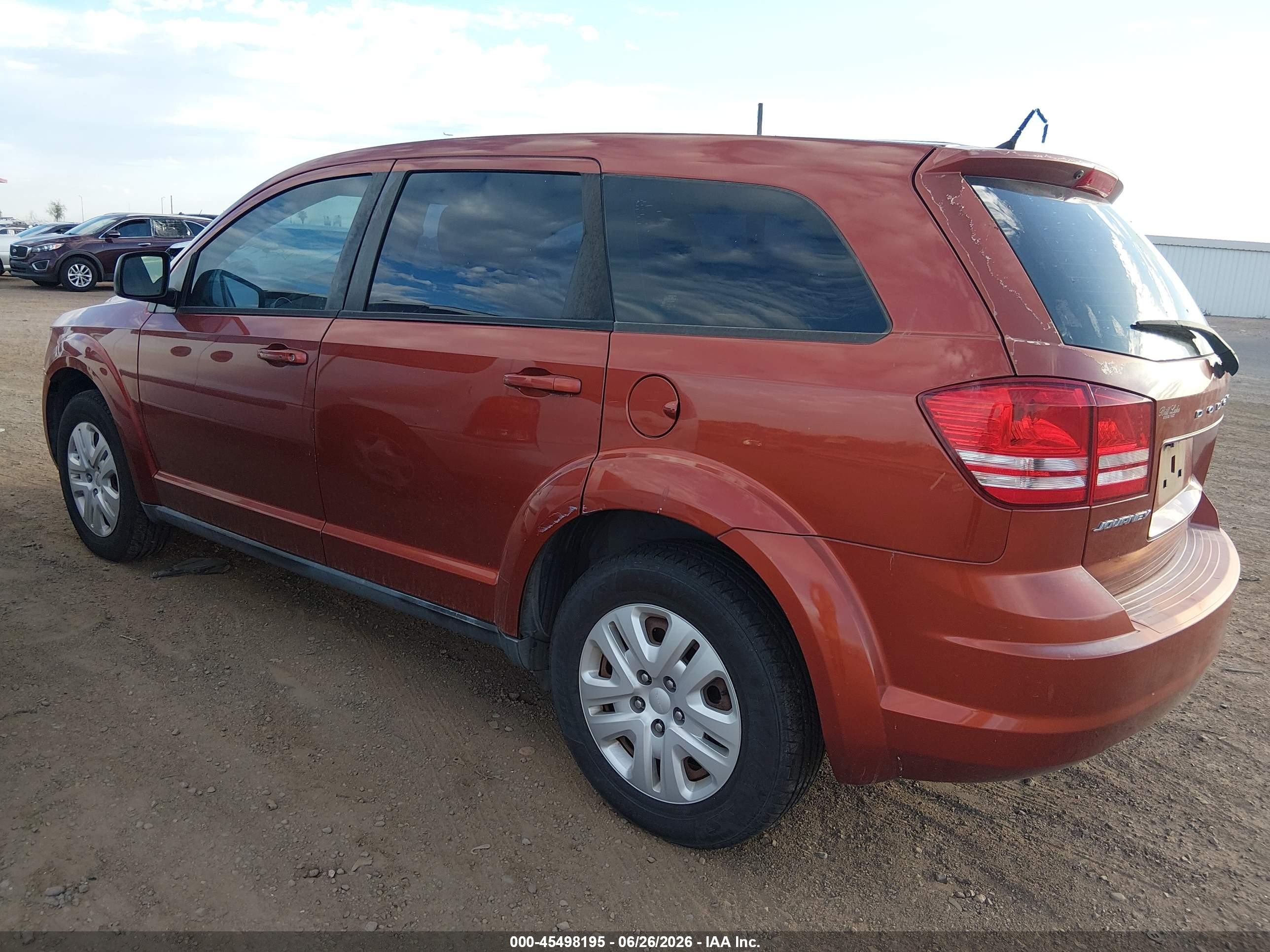 2014 Dodge Journey American Value Pkg Orange vin: 3C4PDCAB6ET277976