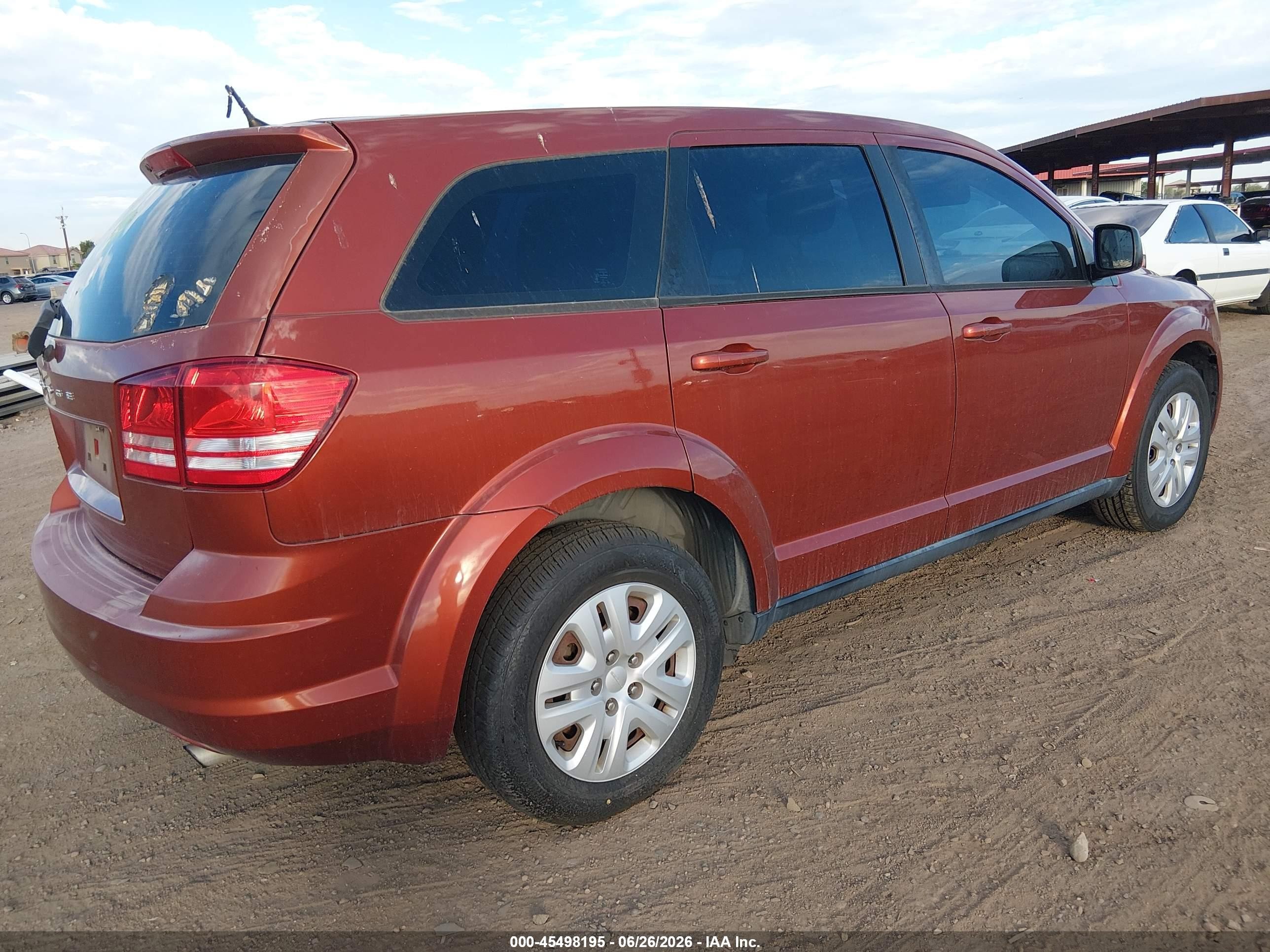 2014 Dodge Journey American Value Pkg Orange vin: 3C4PDCAB6ET277976