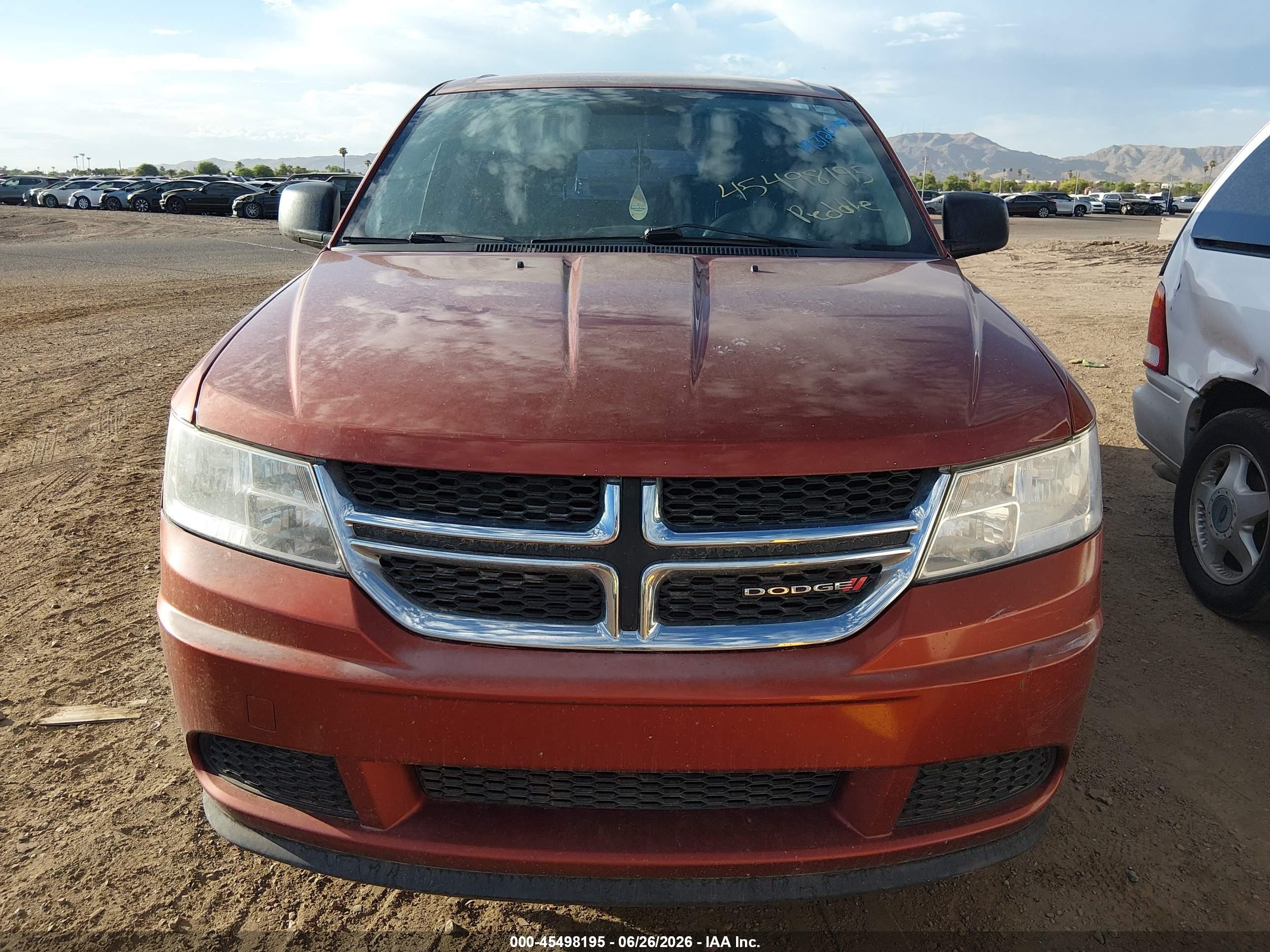 2014 Dodge Journey American Value Pkg Orange vin: 3C4PDCAB6ET277976