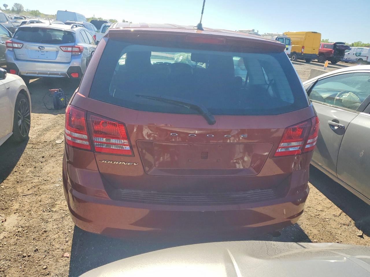 2014 Dodge Journey Se Orange vin: 3C4PDCAB6ET301693