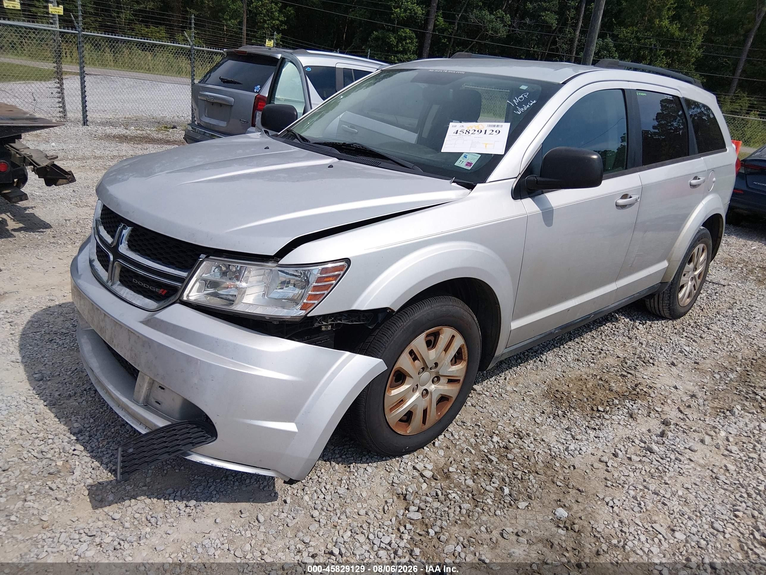 2014 Dodge Journey Se Silver vin: 3C4PDCAB6ET308658