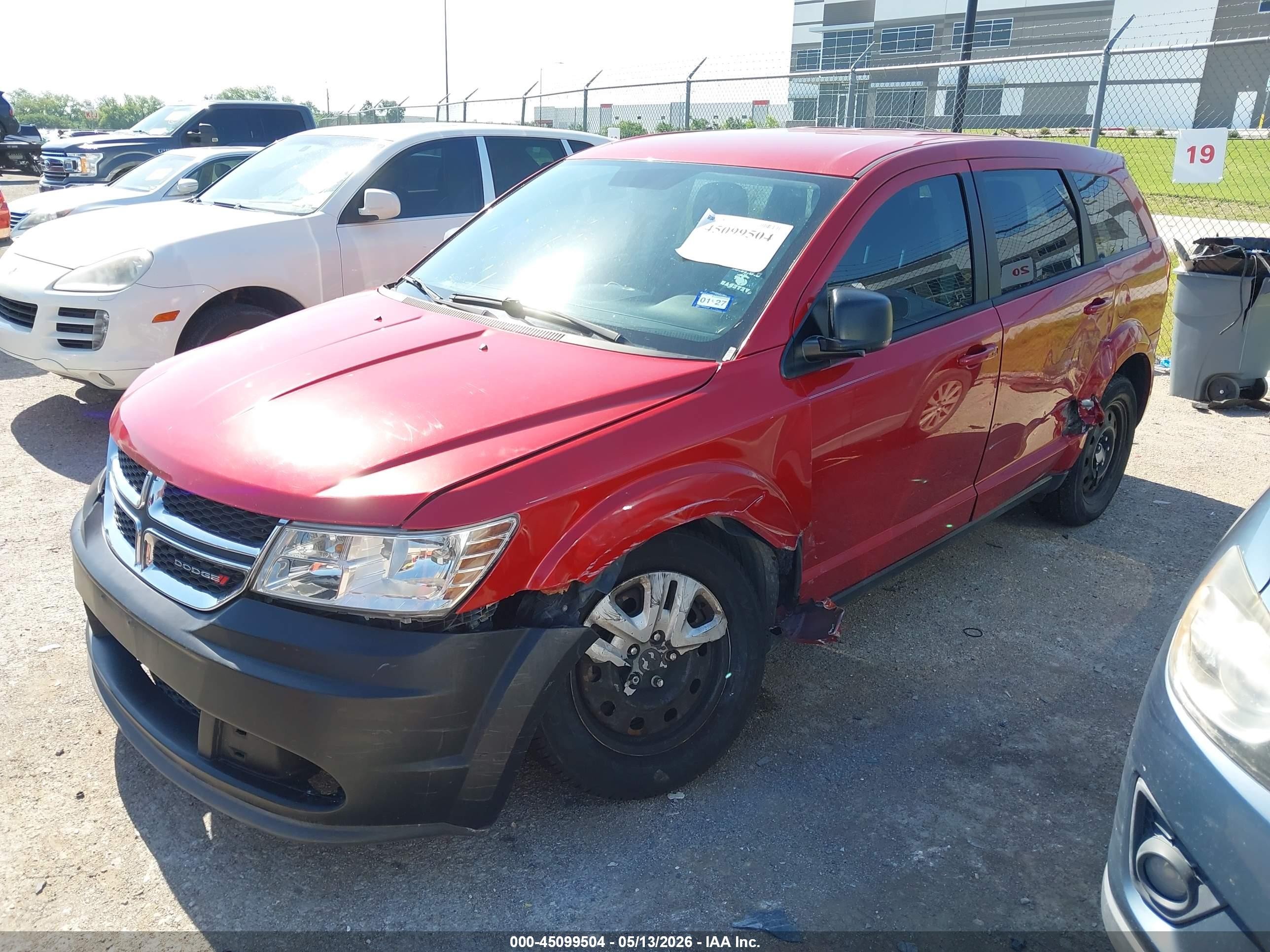 2015 Dodge Journey American Value Pkg Red vin: 3C4PDCAB6FT564915