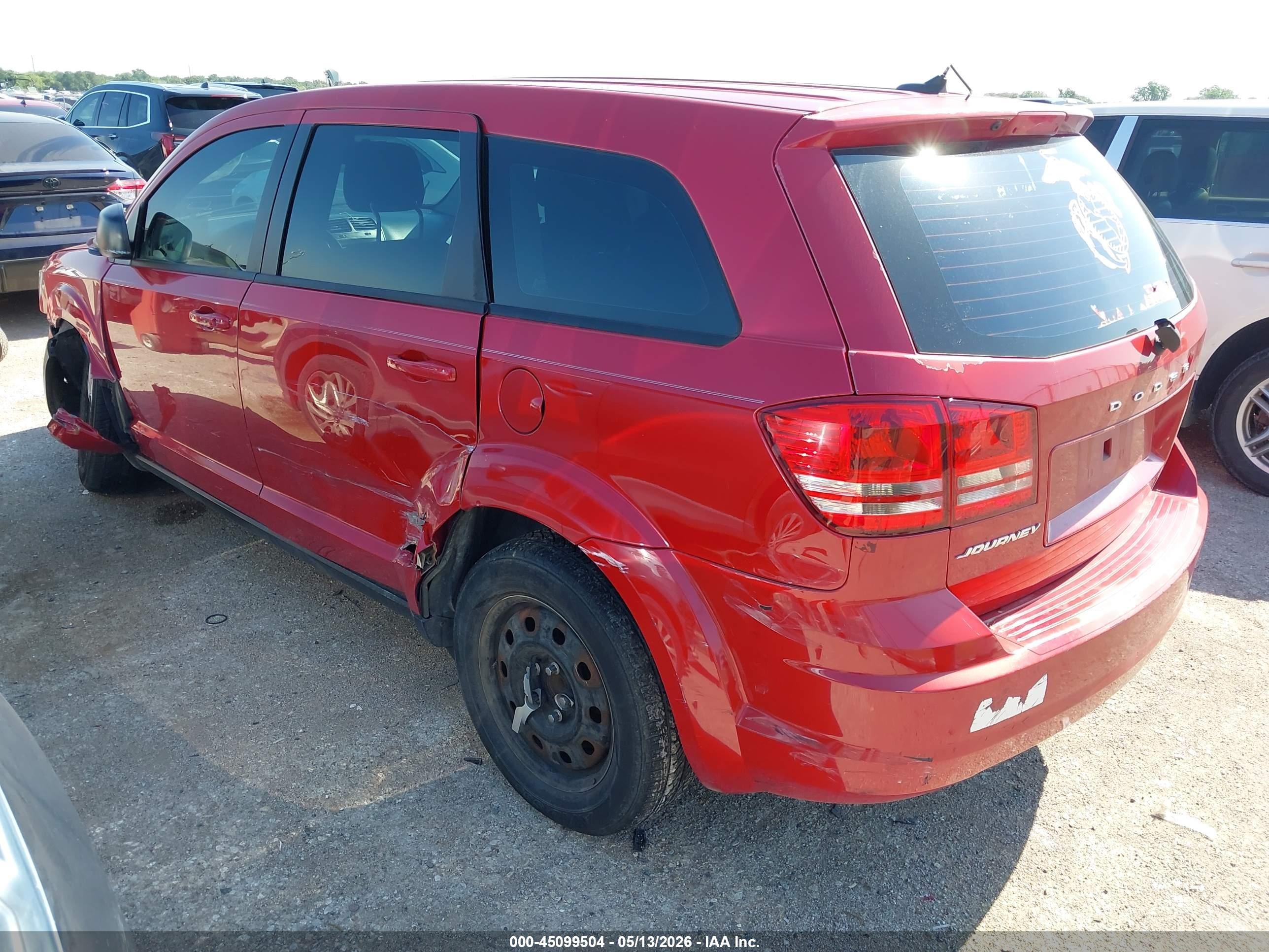 2015 Dodge Journey American Value Pkg Red vin: 3C4PDCAB6FT564915