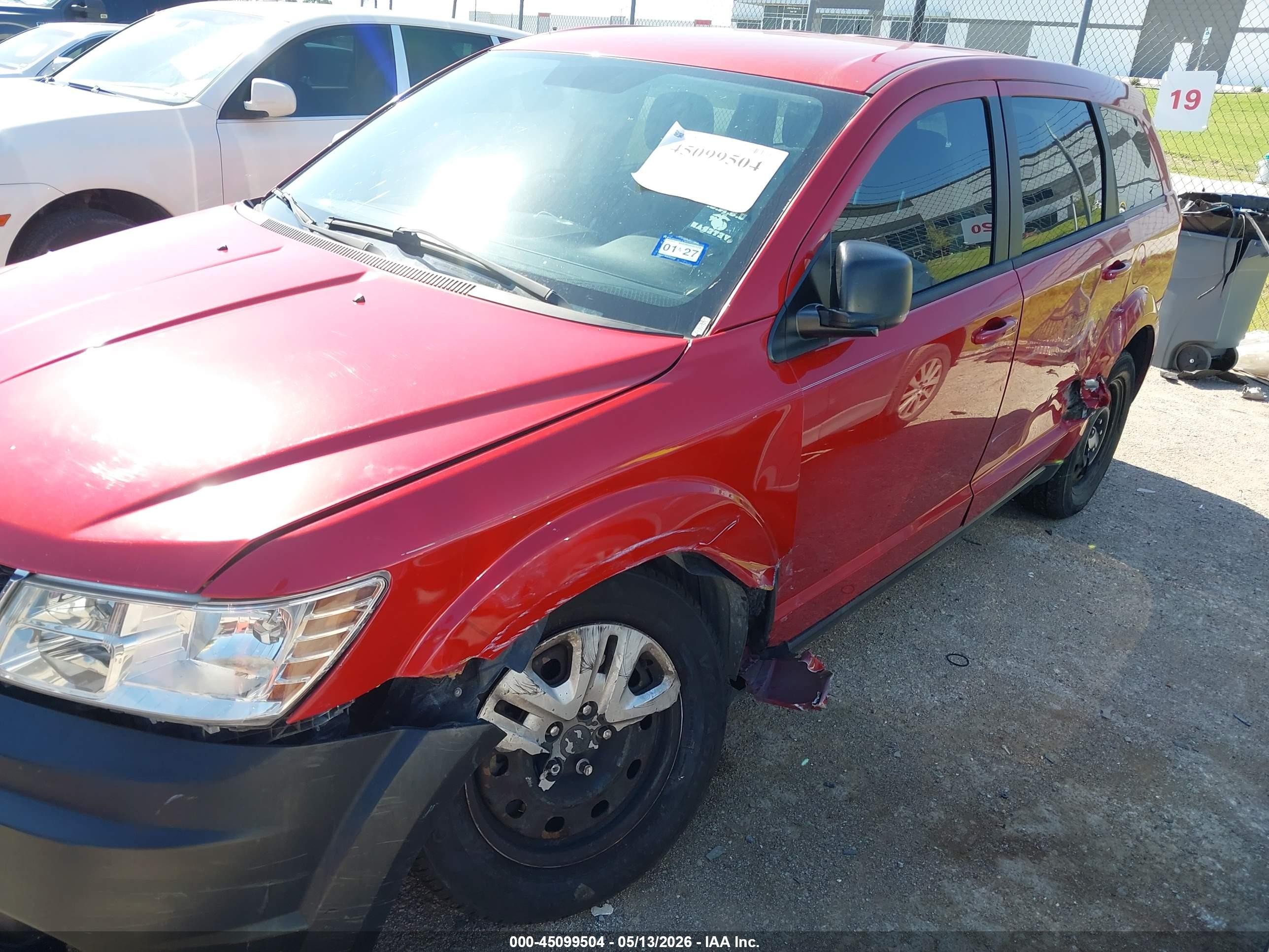 2015 Dodge Journey American Value Pkg Red vin: 3C4PDCAB6FT564915