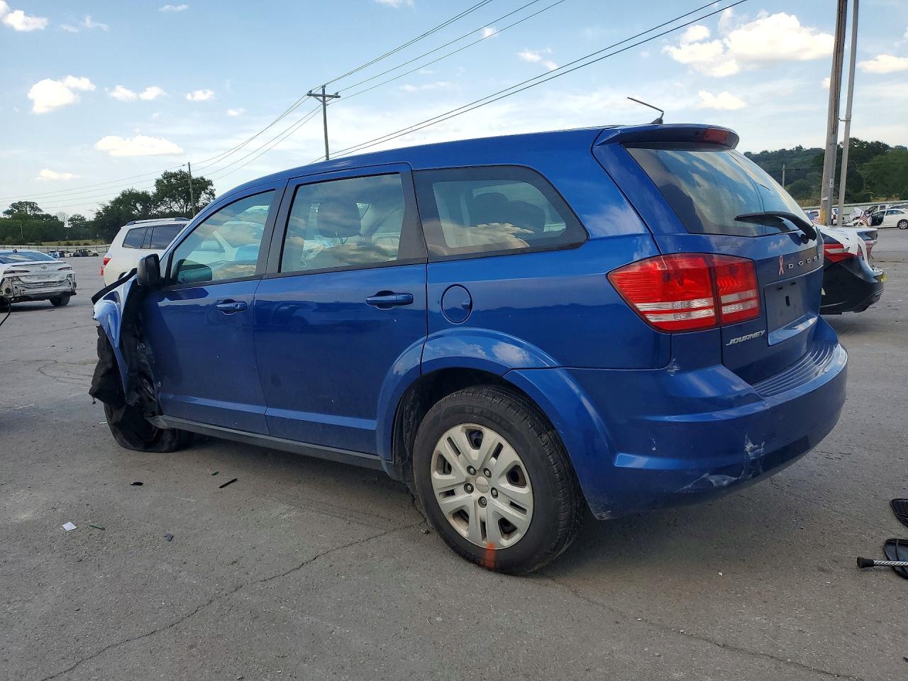 2015 Dodge Journey Se Blue vin: 3C4PDCAB6FT613031