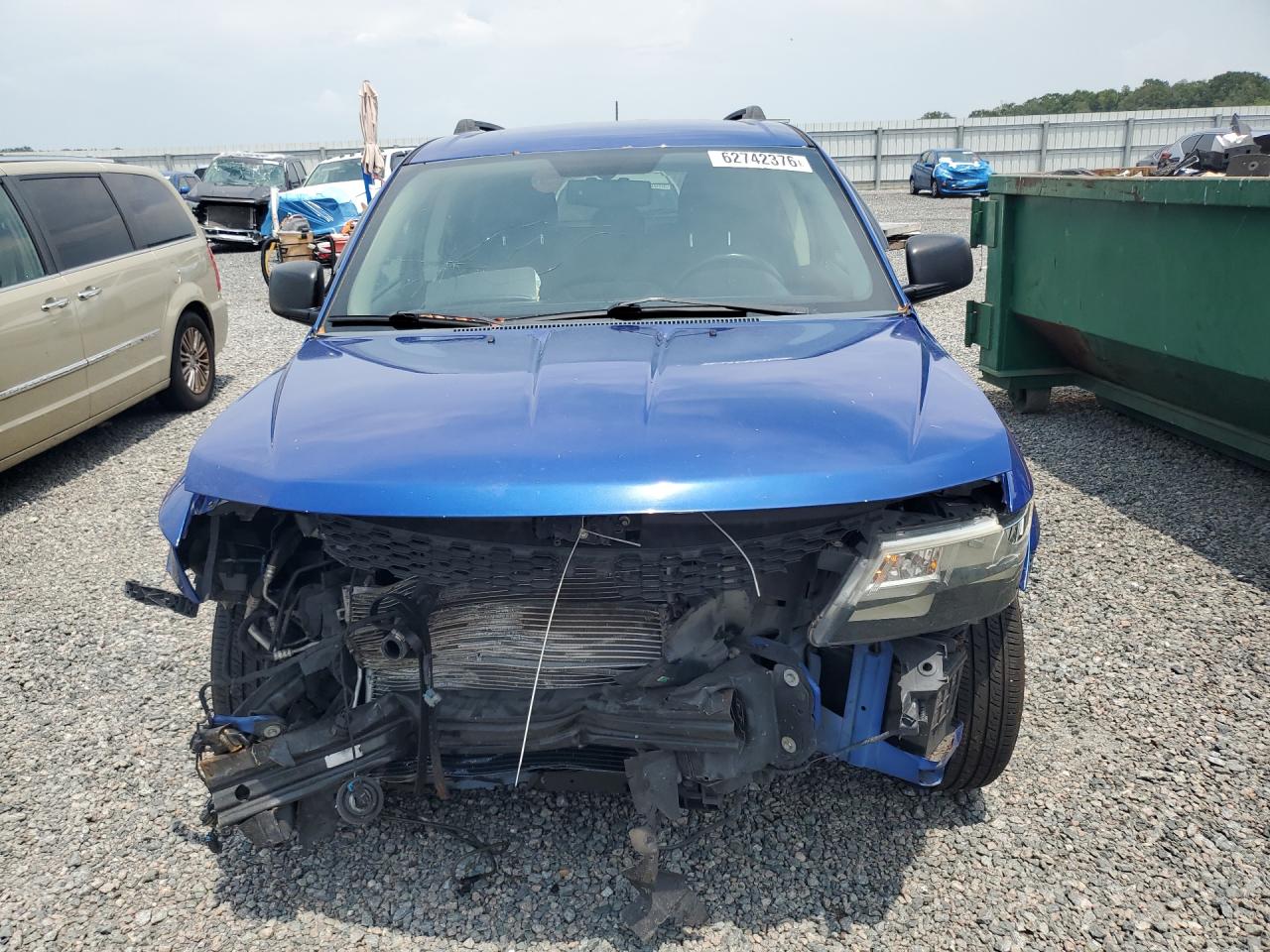 2015 Dodge Journey Se Blue vin: 3C4PDCAB6FT694905