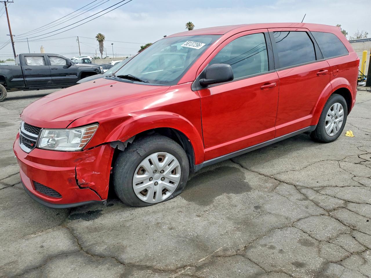 2015 Dodge Journey Se Красный vin: 3C4PDCAB6FT712528