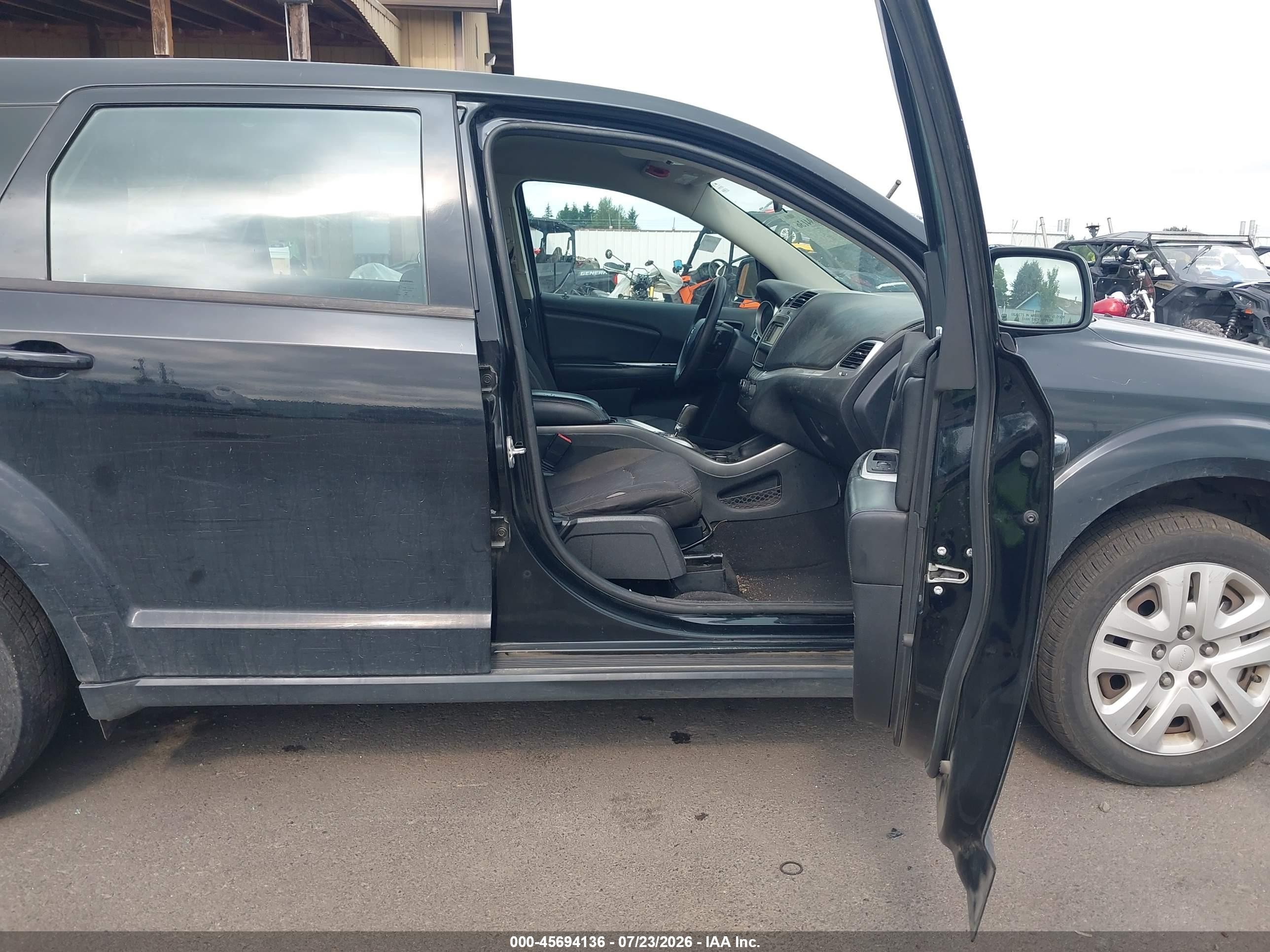 2015 Dodge Journey American Value Pkg Black vin: 3C4PDCAB6FT719740