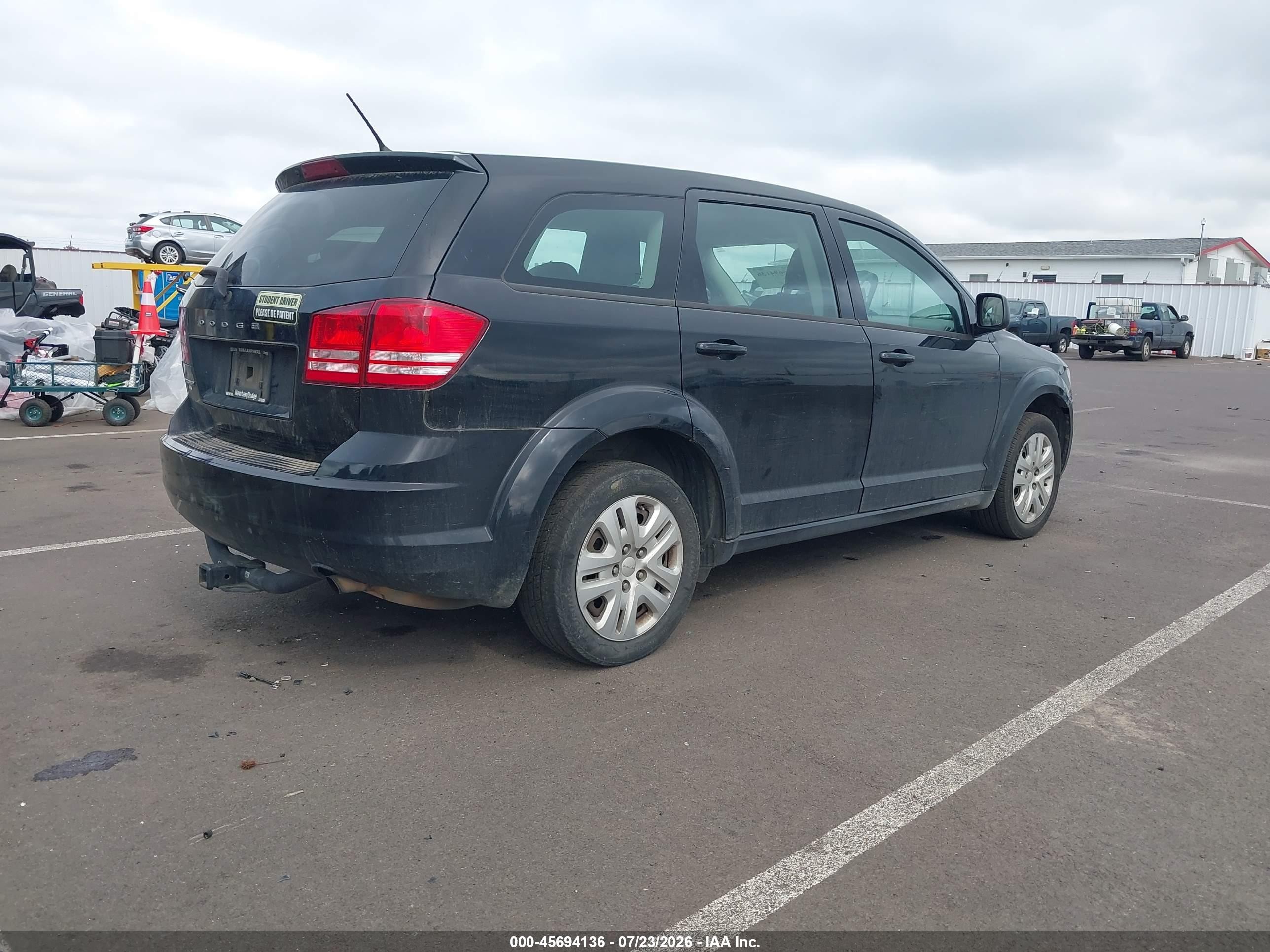 2015 Dodge Journey American Value Pkg Black vin: 3C4PDCAB6FT719740