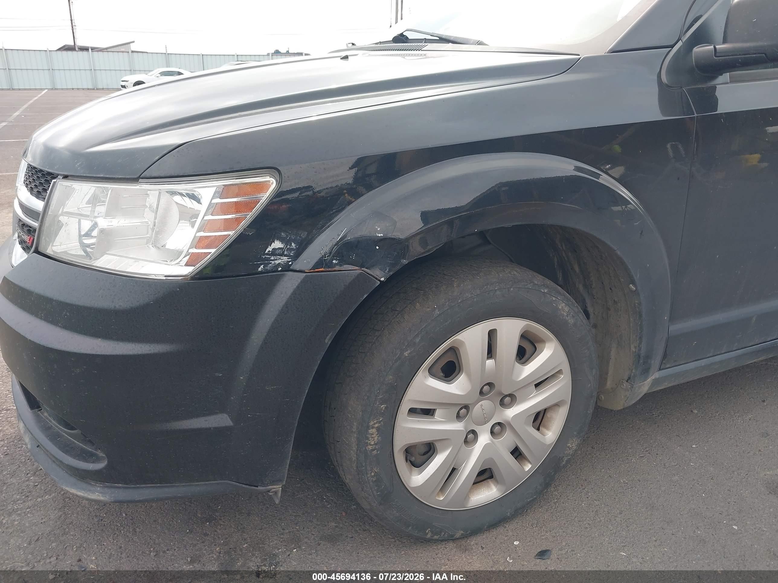 2015 Dodge Journey American Value Pkg Black vin: 3C4PDCAB6FT719740