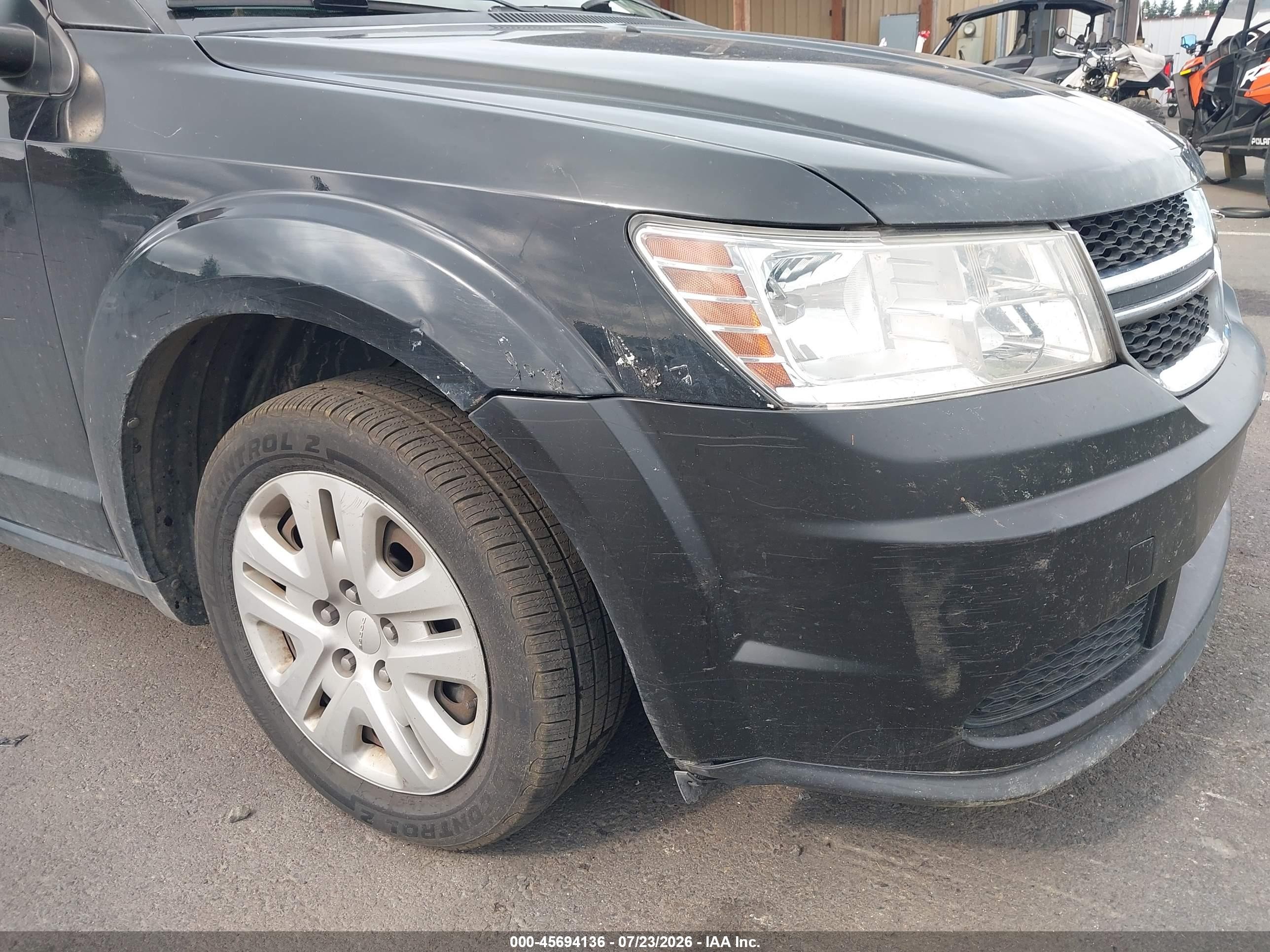 2015 Dodge Journey American Value Pkg Black vin: 3C4PDCAB6FT719740