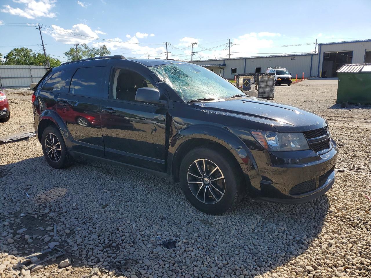 2018 Dodge Journey Se Black vin: 3C4PDCAB6JT383547