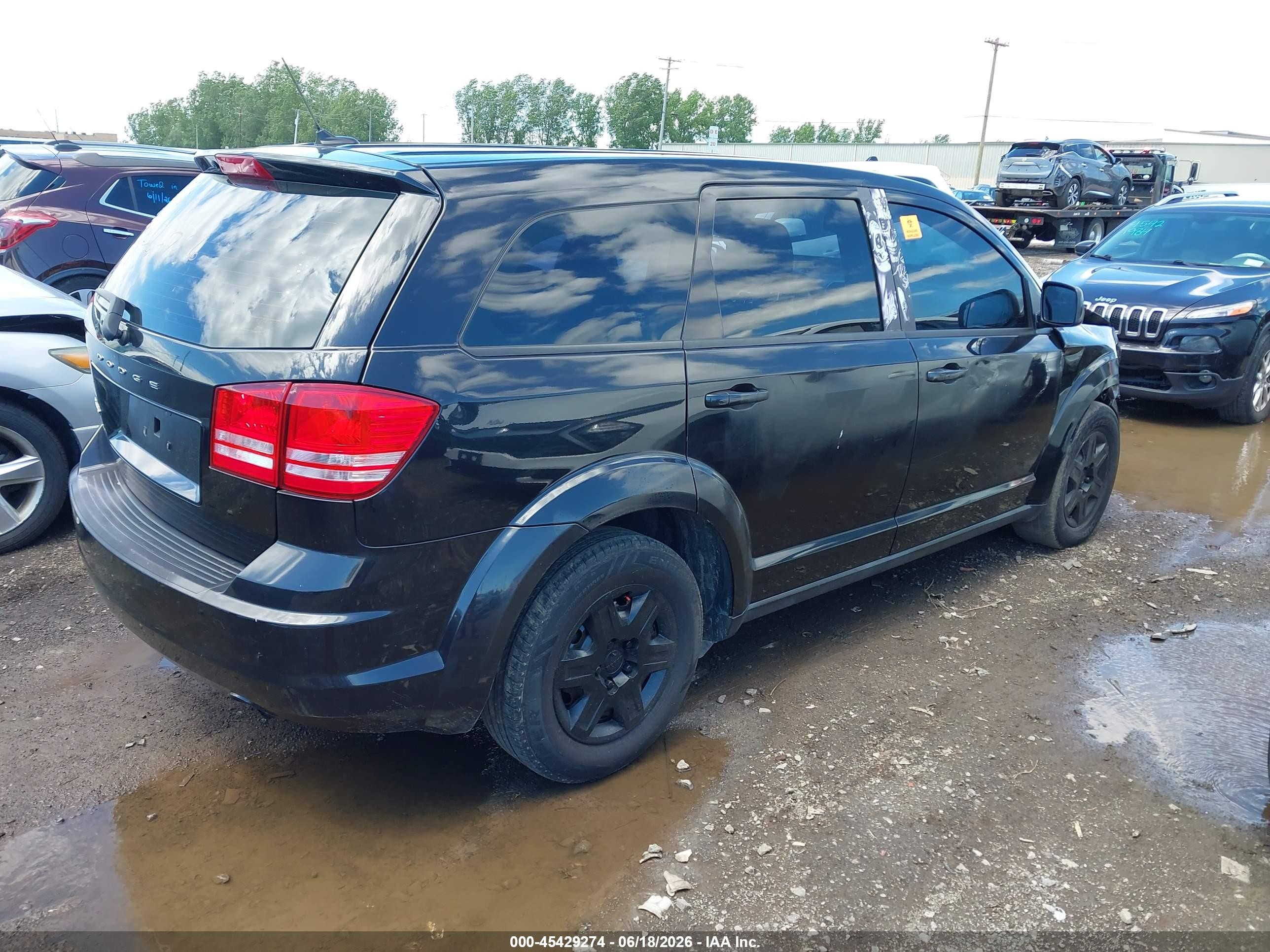 2012 Dodge Journey Se/avp Черный vin: 3C4PDCAB7CT216830