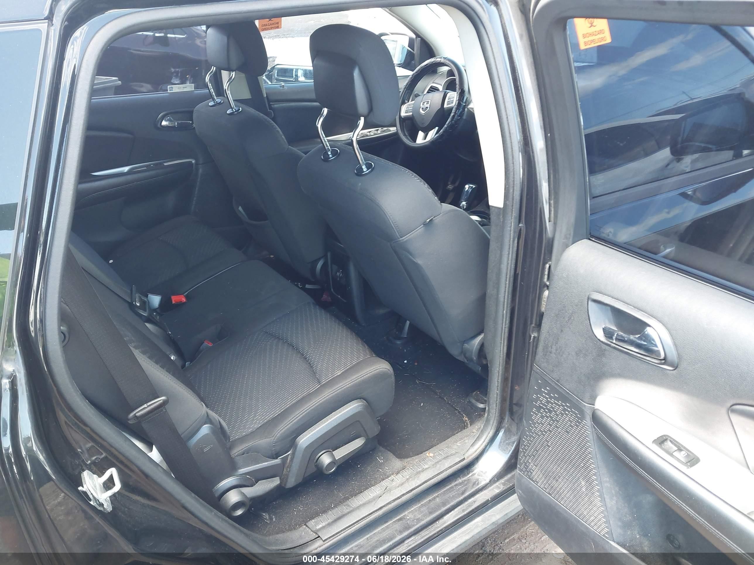 2012 Dodge Journey Se/avp Черный vin: 3C4PDCAB7CT216830