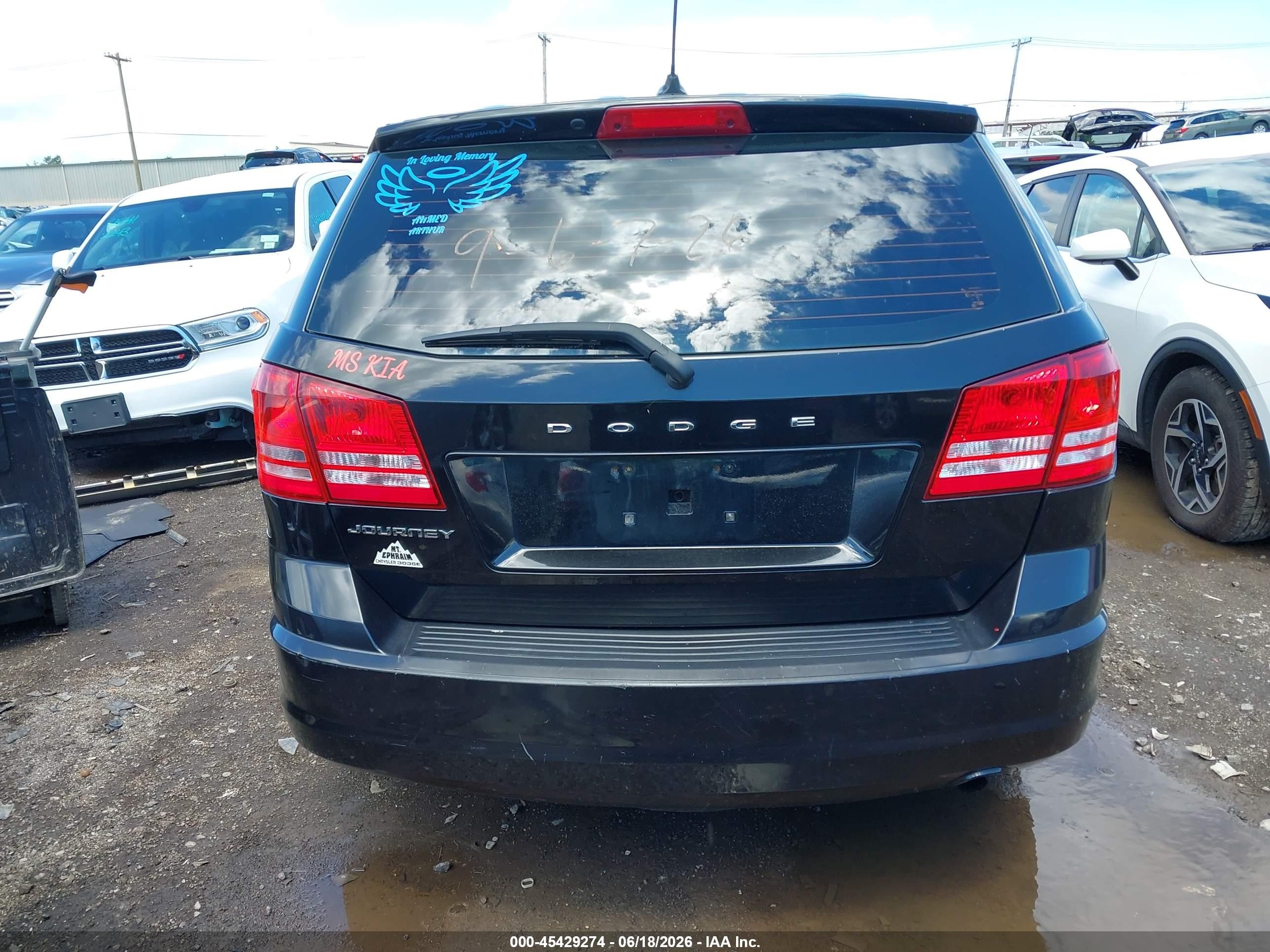 2012 Dodge Journey Se/avp Черный vin: 3C4PDCAB7CT216830