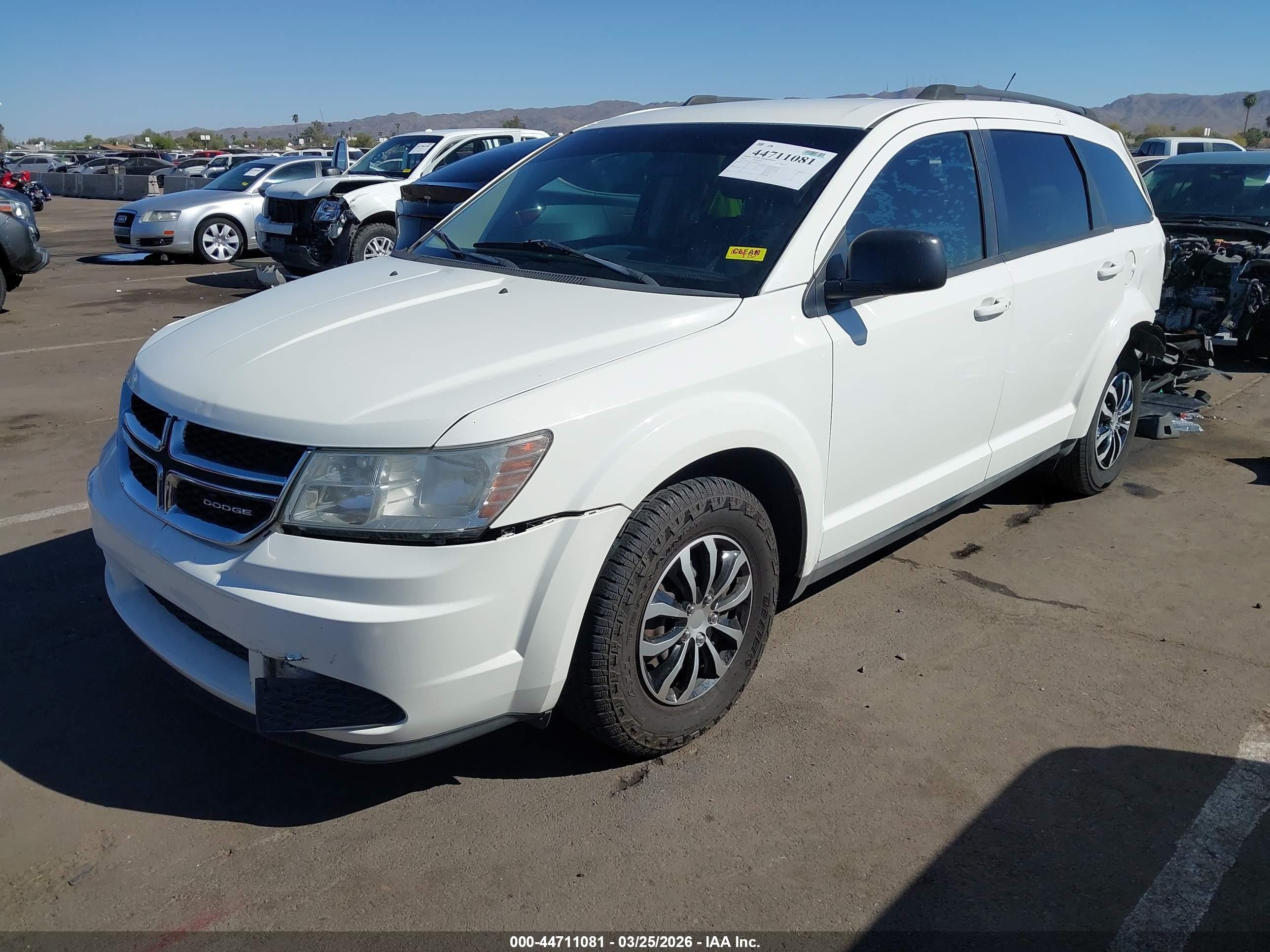 2012 Dodge Journey Se/avp White vin: 3C4PDCAB7CT229612