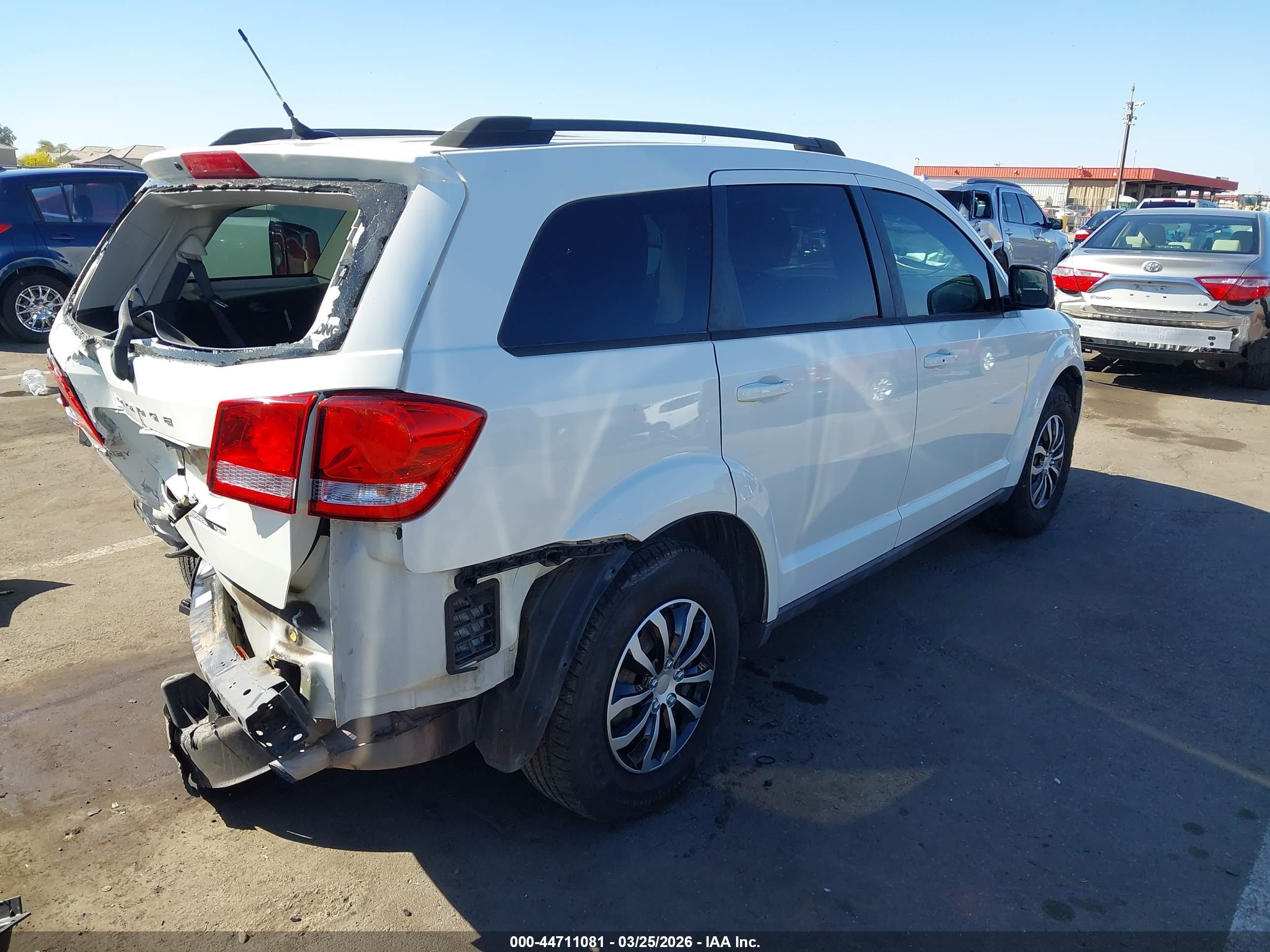 2012 Dodge Journey Se/avp White vin: 3C4PDCAB7CT229612