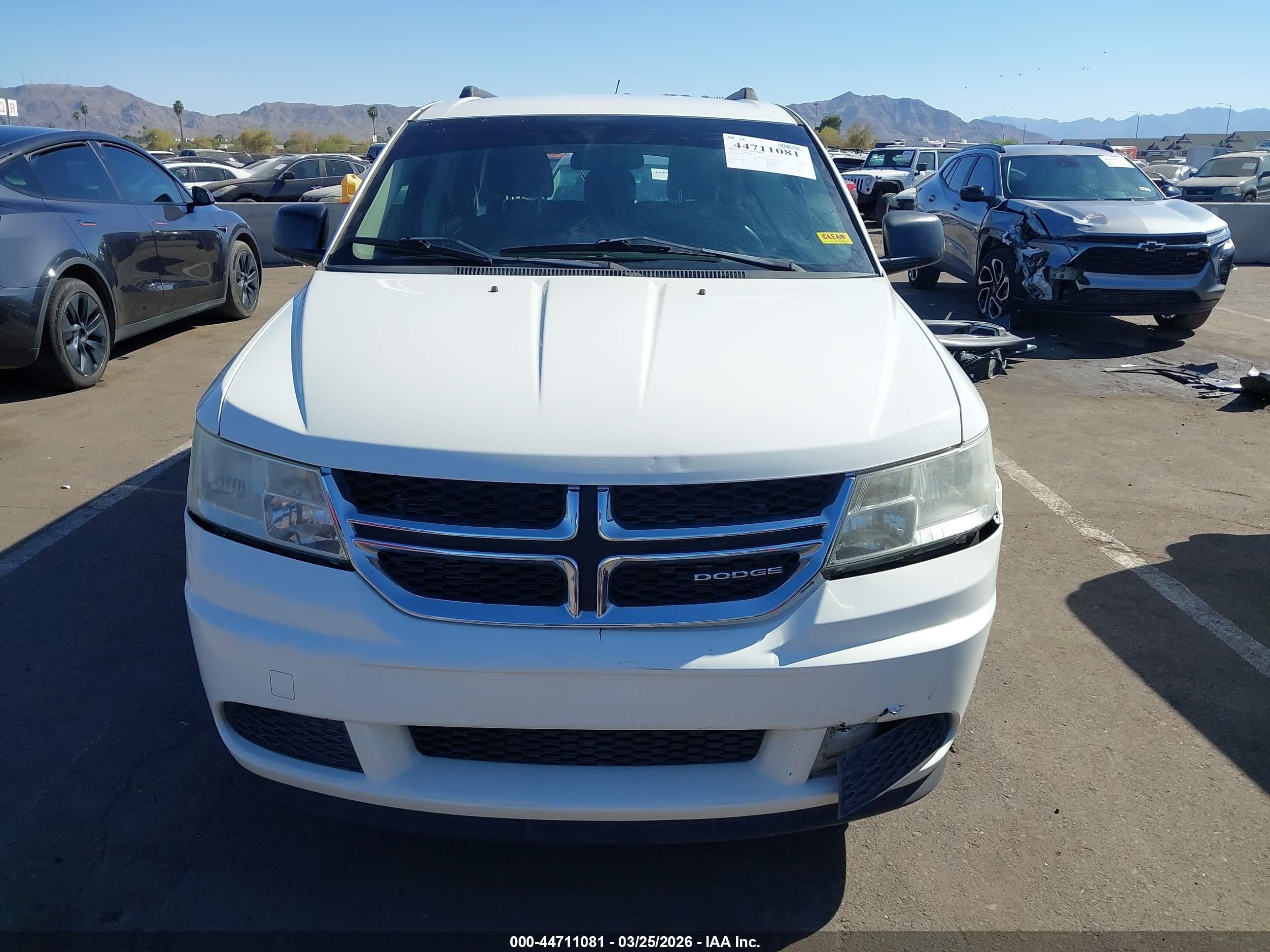 2012 Dodge Journey Se/avp White vin: 3C4PDCAB7CT229612