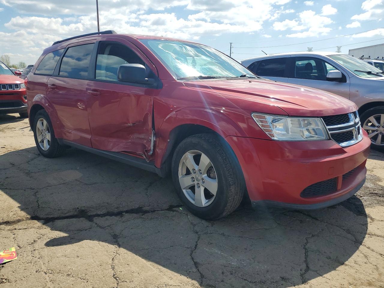 2013 Dodge Journey Se Red vin: 3C4PDCAB7DT647945
