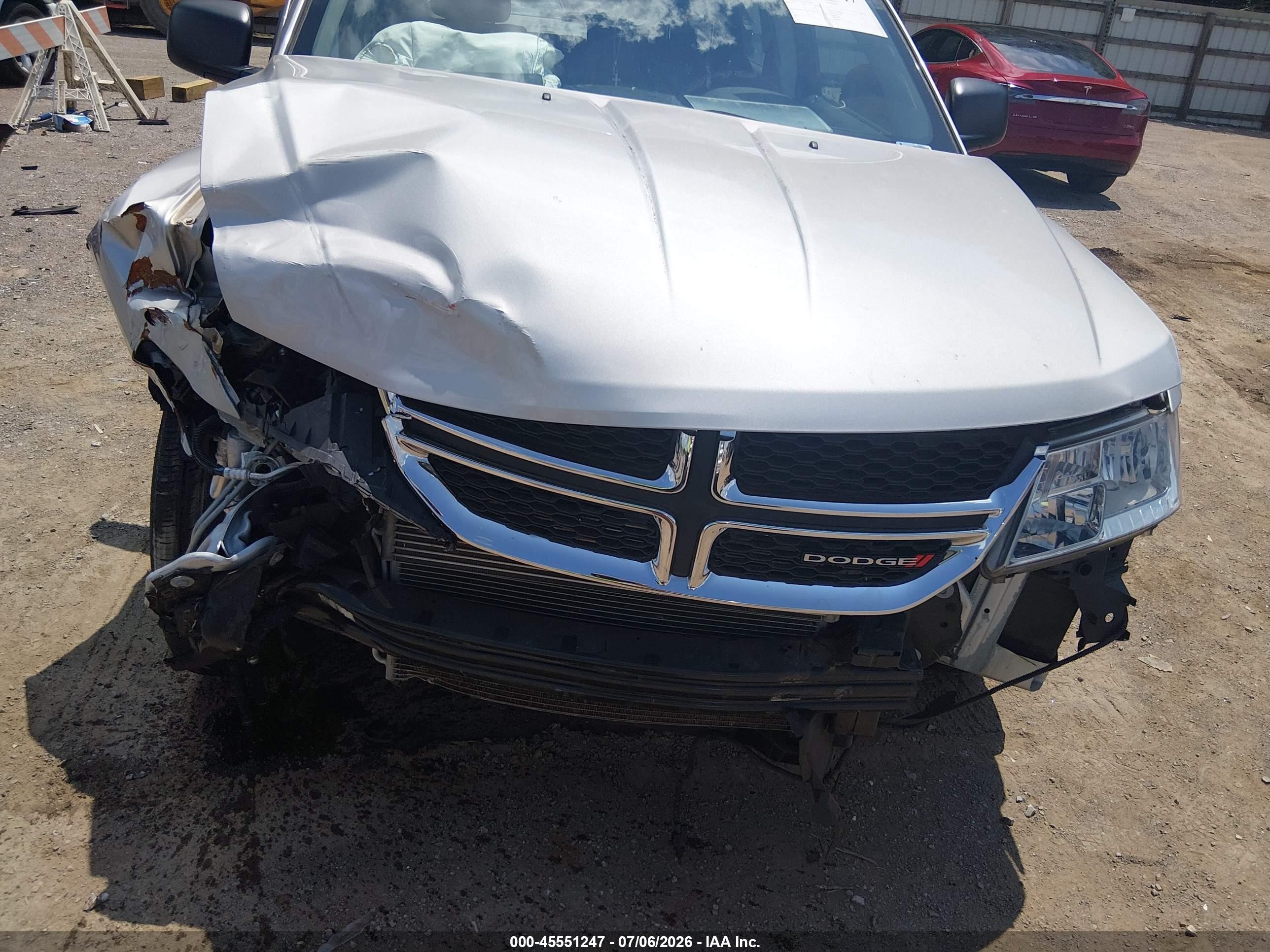 2013 Dodge Journey American Value Pkg Silver vin: 3C4PDCAB7DT728461